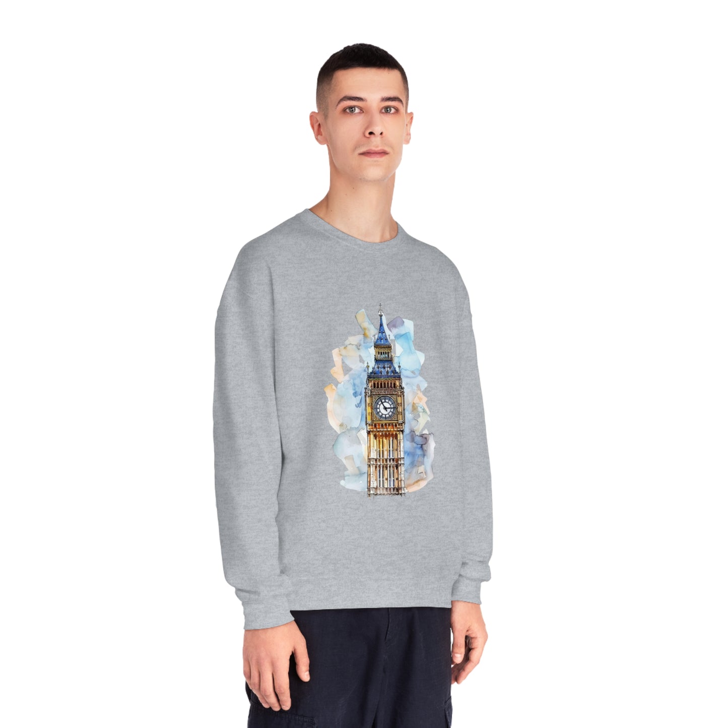 Unisex NuBlend® Crewneck Sweatshirt - Iconic Big Ben Clock Tower