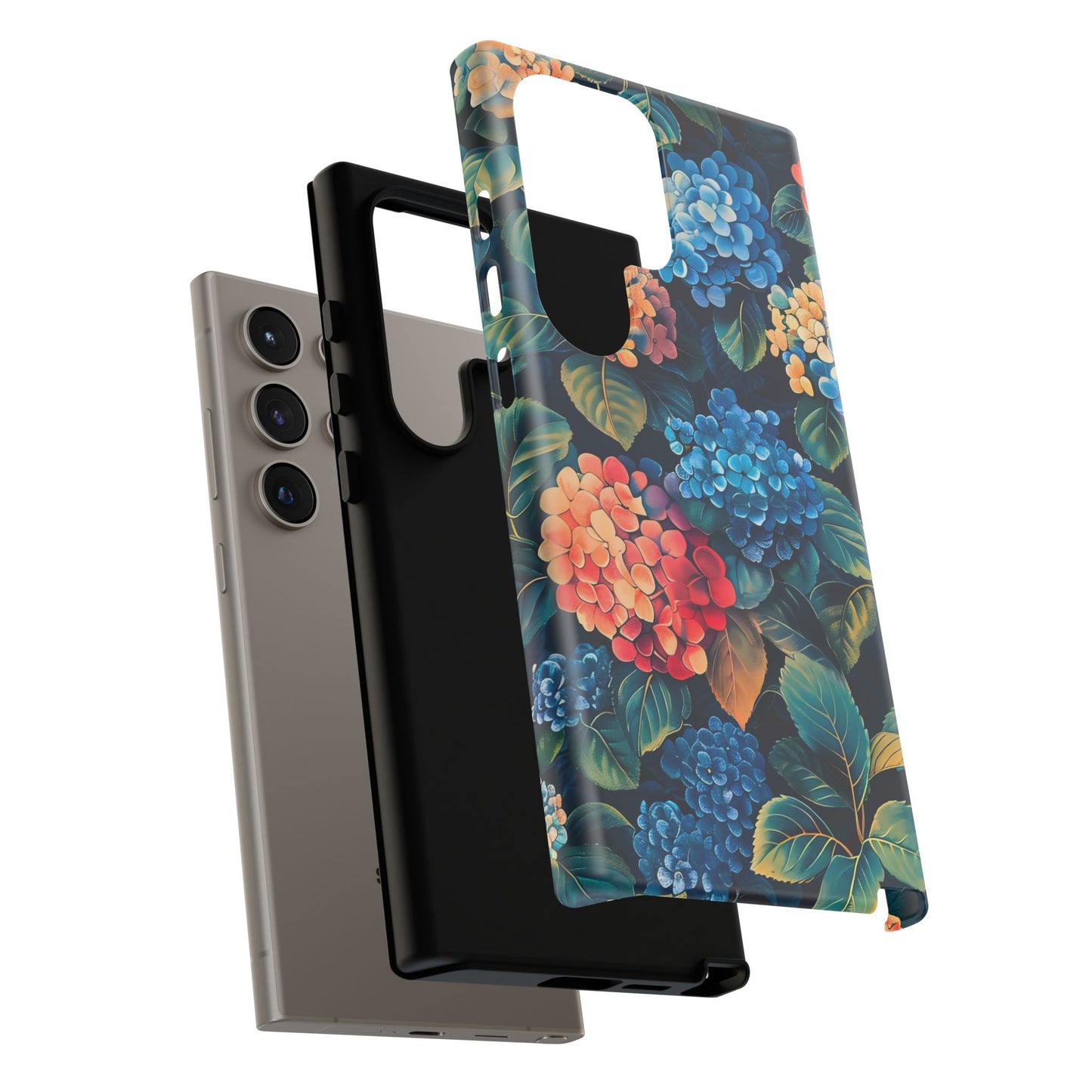 Floral Tough Phone Case, Durable Smartphone Cover, Flower Design, Gift for Her, Stylish Protection