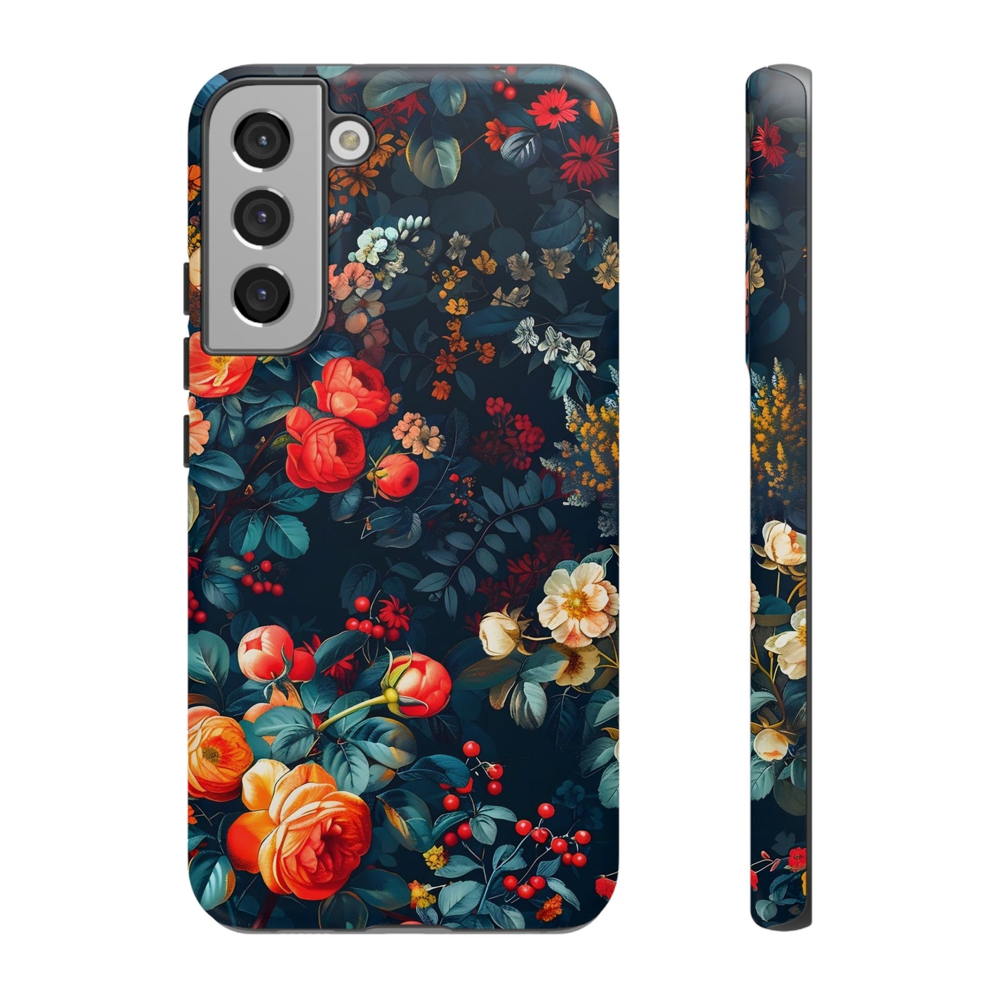 Floral Phone Case - Tough Cases, iPhone Protection, Elegant Floral Design, Gift for Her, Stylish Tech Accessory