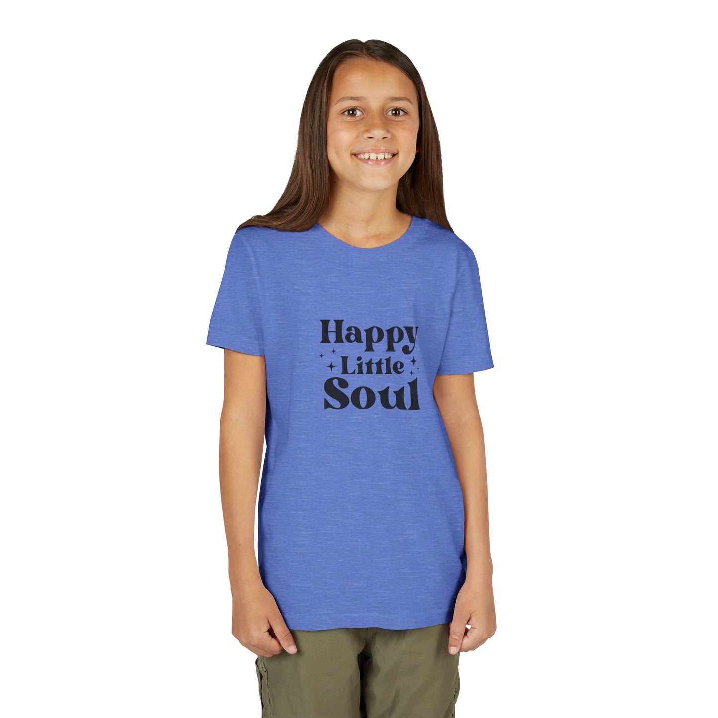 Youth Short Sleeve Tee - Happy Little Soul Spreading Joy Wherever They Go - Comfortable Kids T-Shirt for Everyday Wear