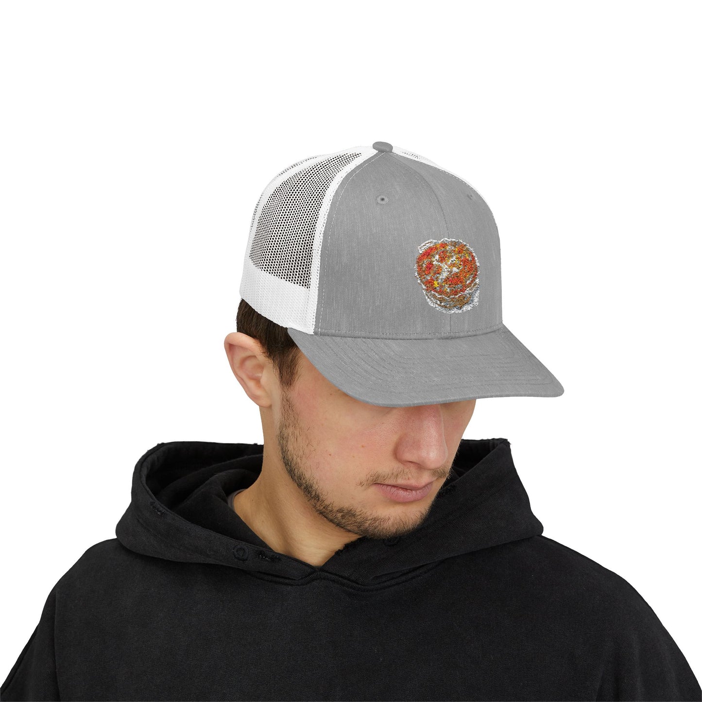 Colorful Pizza Snapback Trucker Cap | Fun Casual Hat for Food Lovers | Summer Outings, Festivals, Gifts, Outdoor Events