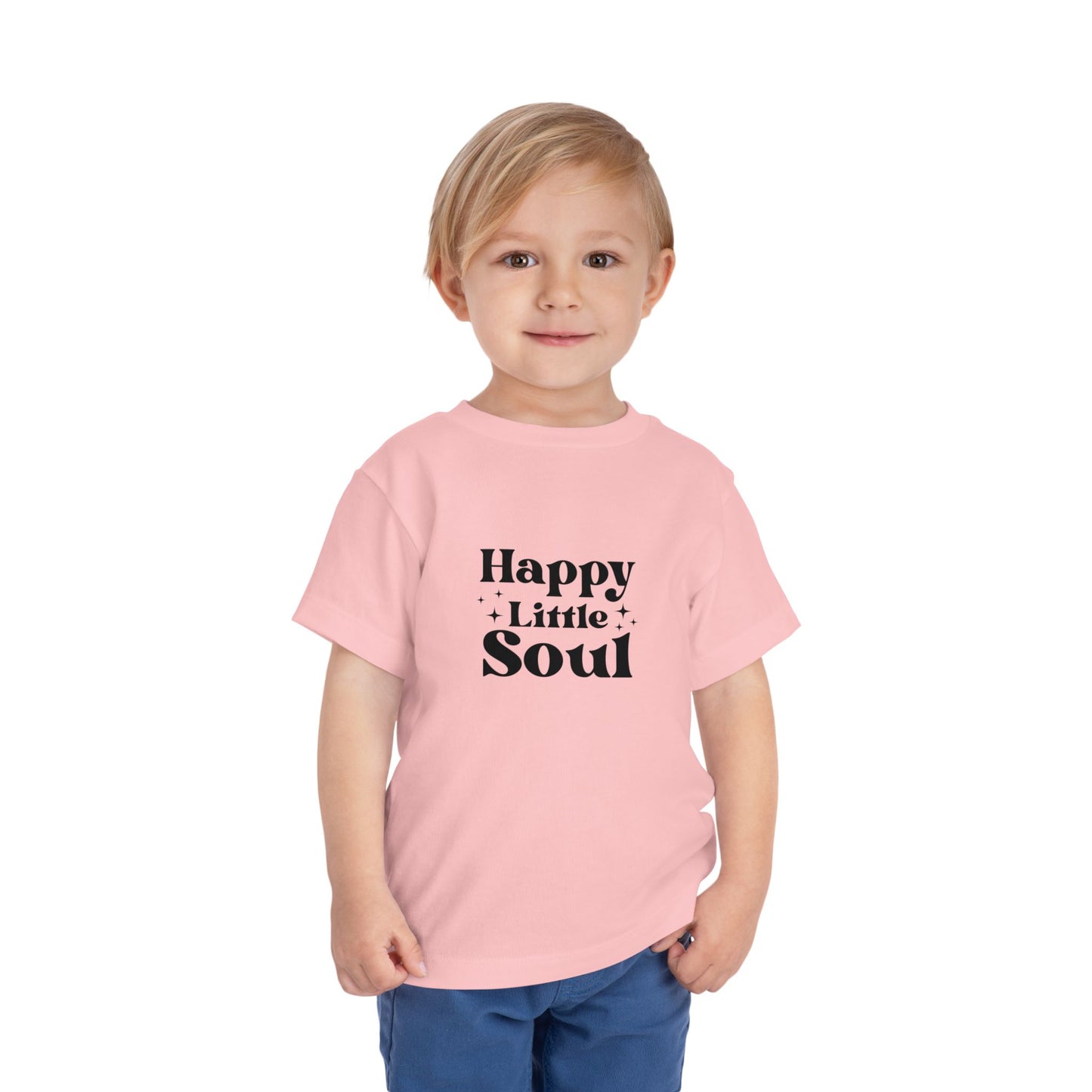 Toddler Short Sleeve Tee - Cute Happy Little Soul Sublimation Graphic