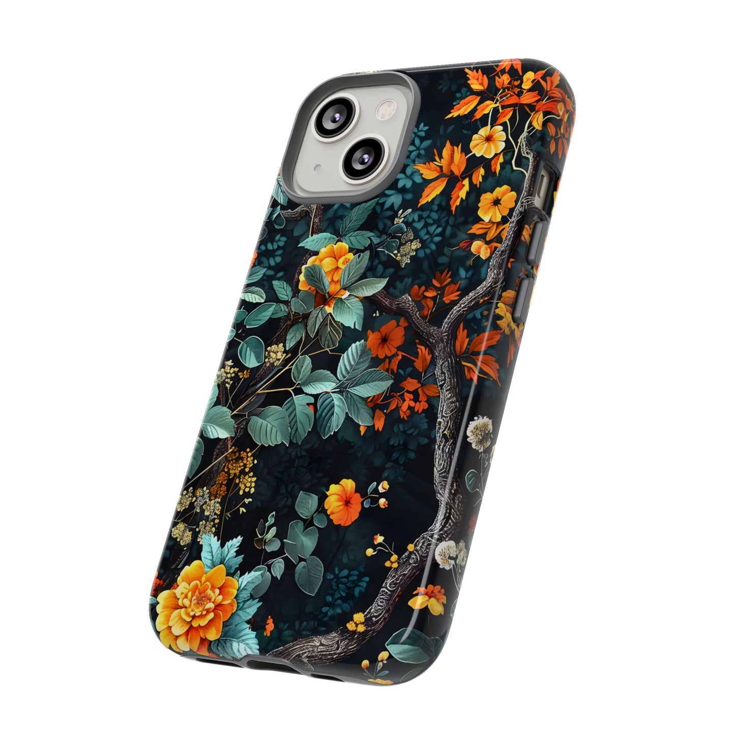 Floral Phone Case | Tough Cases, Protective Cover, Gift for Her, Autumn Vibes, Floral Phone Accessory, Unique Design
