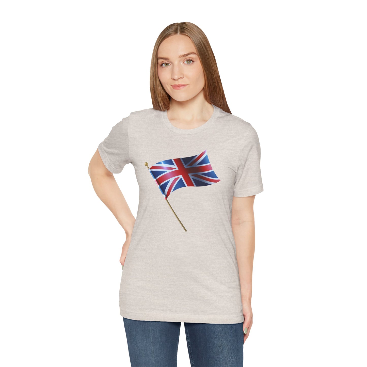 Unisex Jersey Short Sleeve Tee - Classic UK Flag Design - Union Jack Symbol