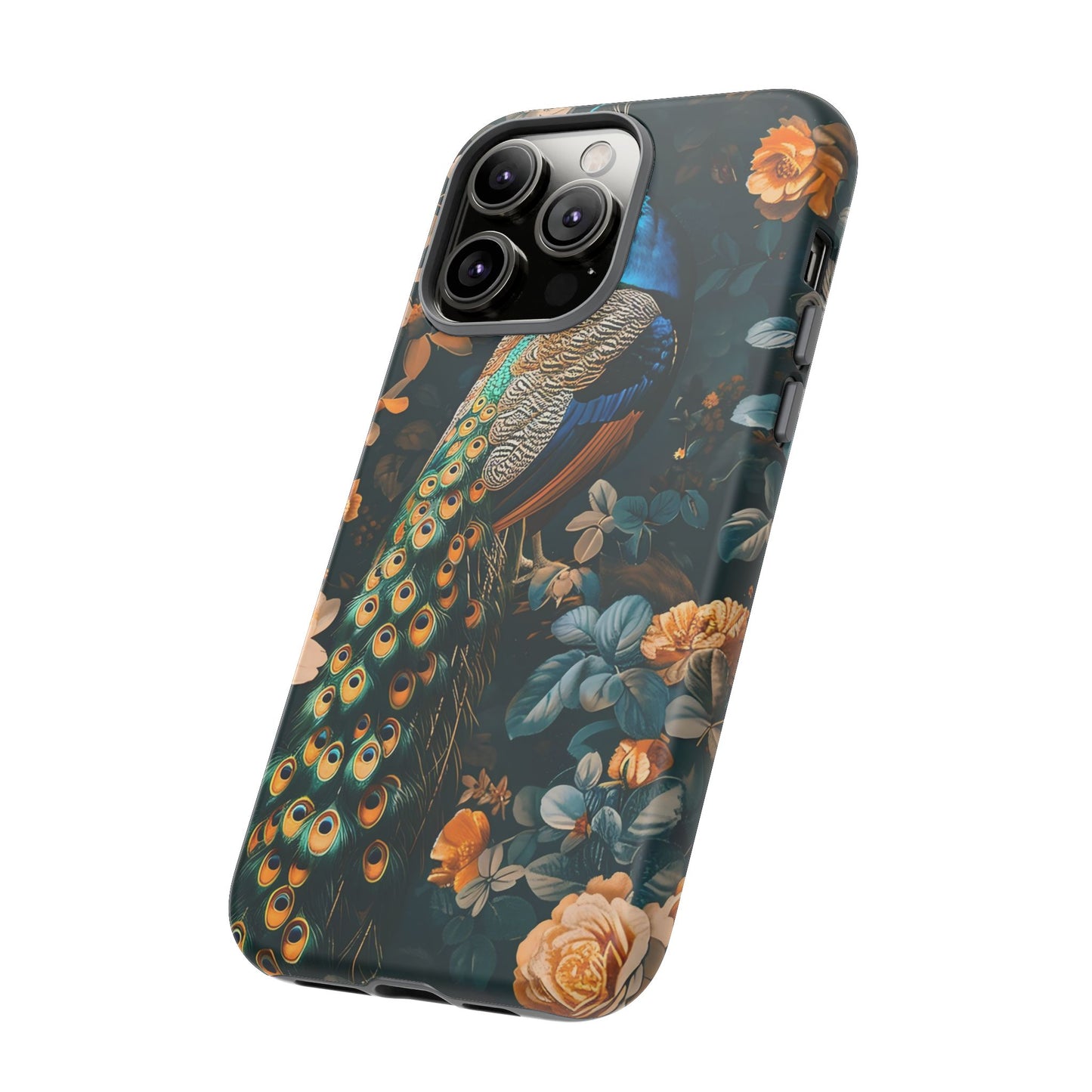Peacock Phone Case - Elegant Floral Design, Tough Case for Protection, Unique Gift for Nature Lovers, Stylish Accessory, Eco-Friendly