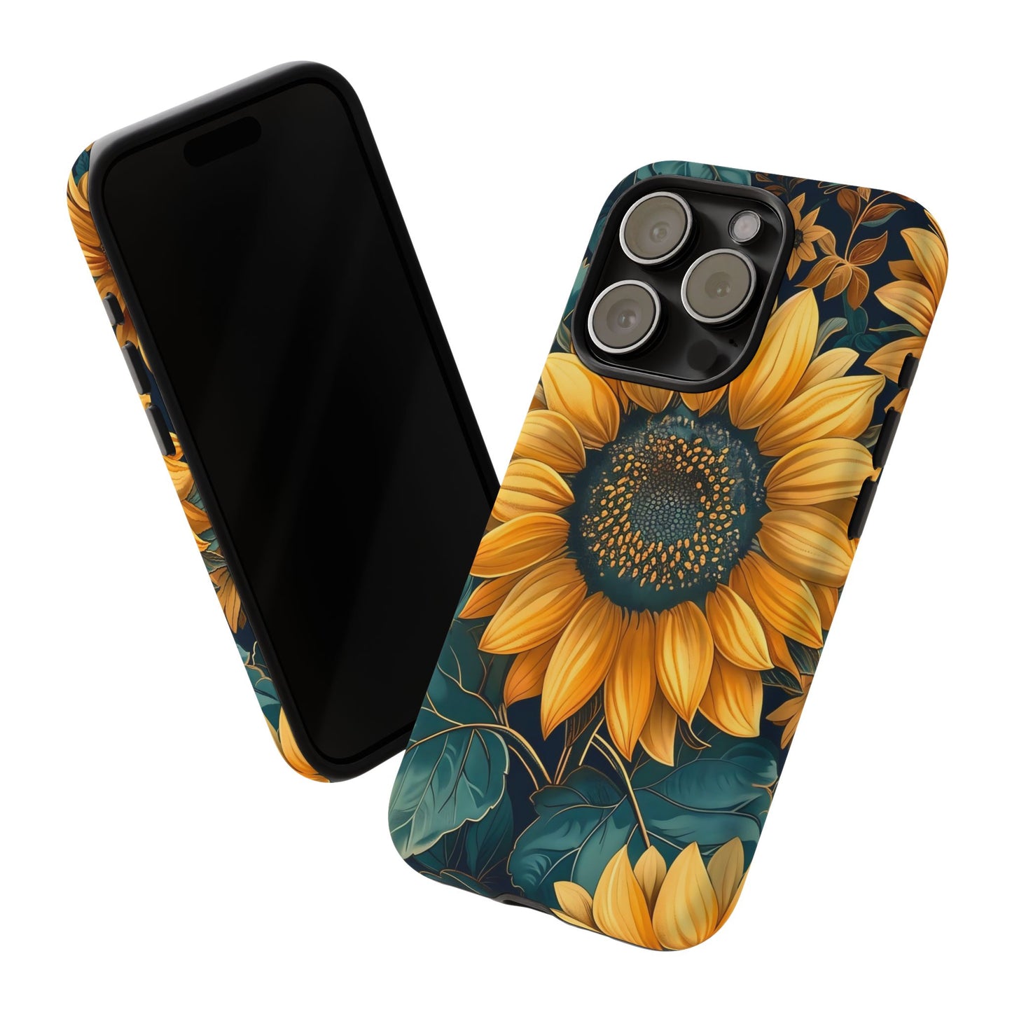 Sunflower Phone Case - Bright Floral Design, Stylish Tough Cover for Sunflower Lovers, Gift for Plant Enthusiasts, Mom Gift, Nature Lovers