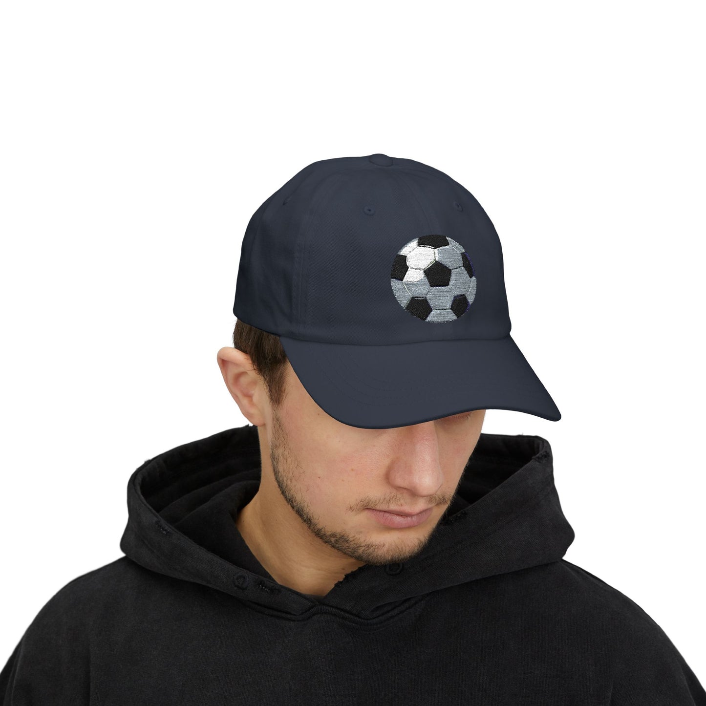 Soccer Dad Cap | Classic White Dad Hat, Sports Fan Gift, Casual Summer Accessory, Father's Day, Outdoor Activities