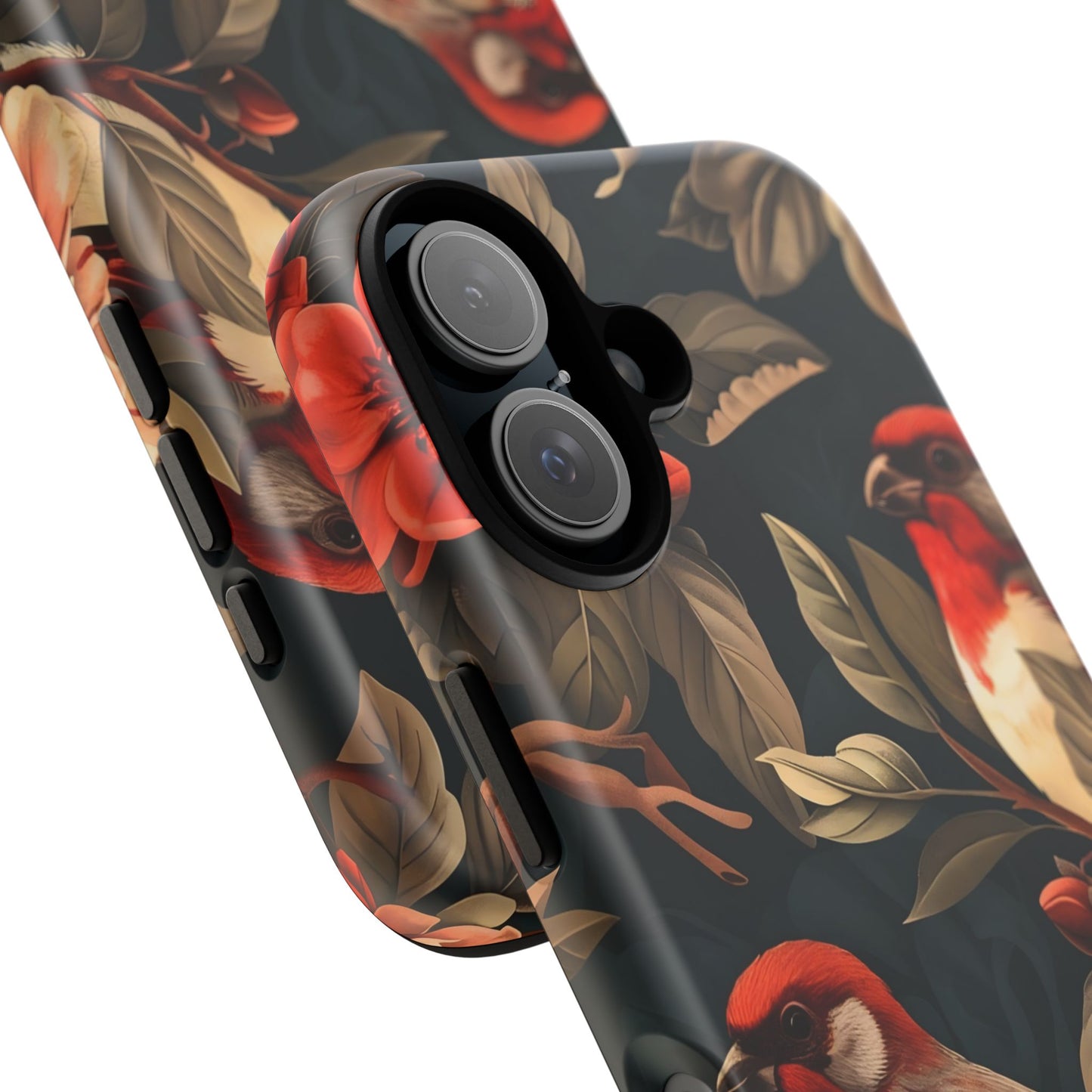 Elegant Bird Phone Case, Floral Tough Cases, Nature Lover Gift, Stylish Mobile Cover, Unique Phone Accessory