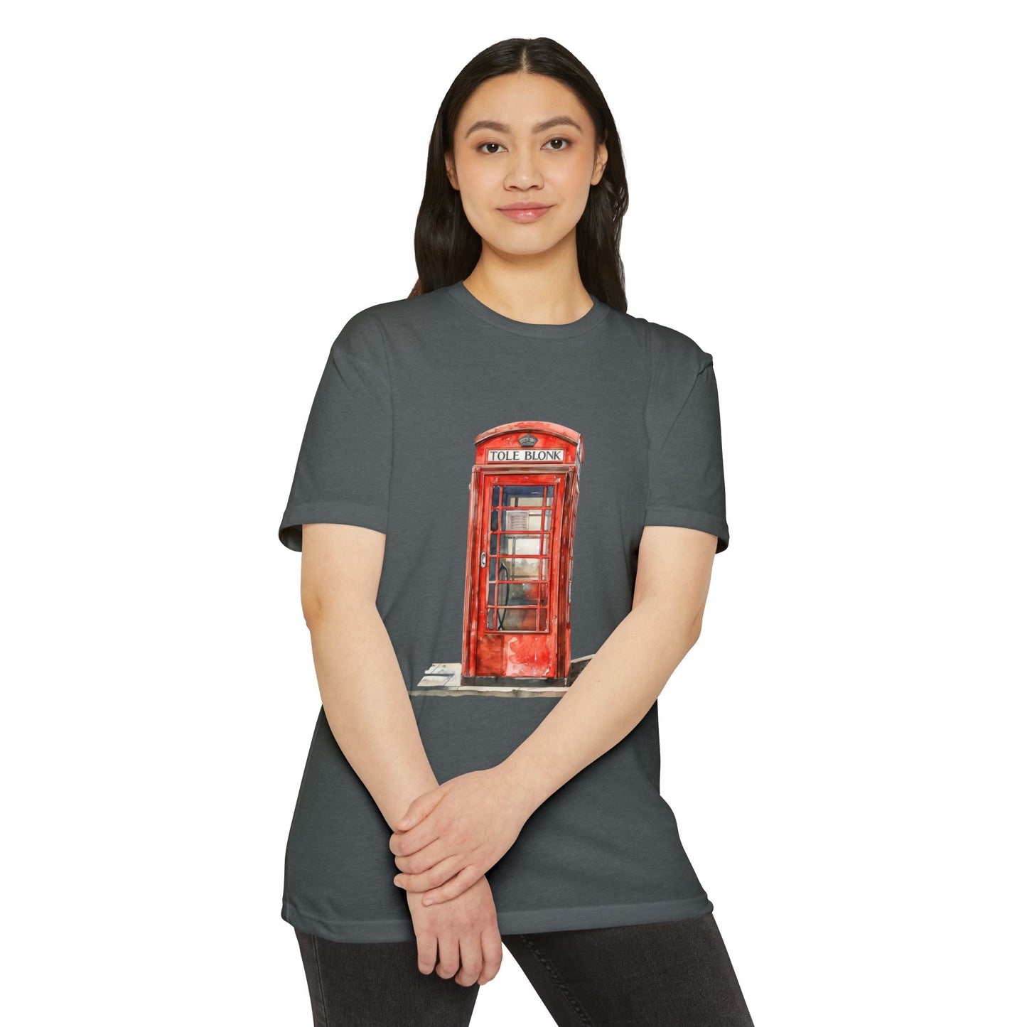 Unisex CVC Jersey T-shirt - Iconic British Public Telephone