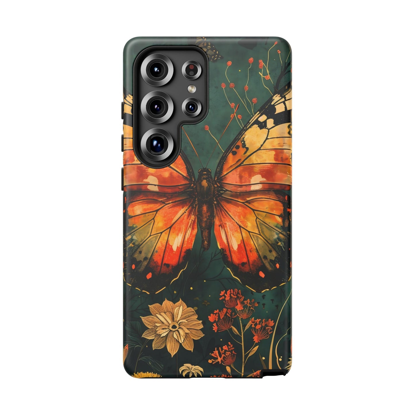 Butterfly Phone Case – Tough Cases for Nature Lovers, Floral Design, Butterfly Art, Unique Gift, Eco-Friendly Protection