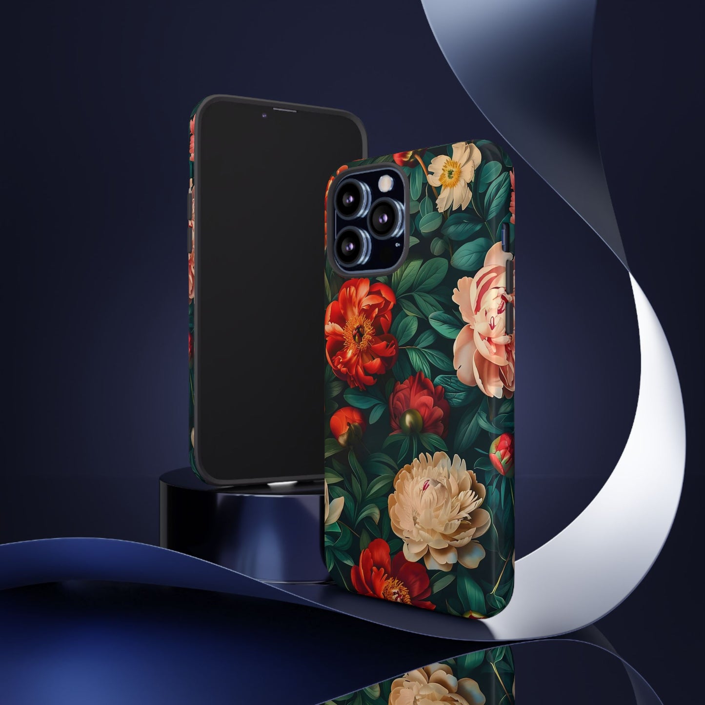 Floral Phone Case - Tough Cases, Vibrant Protection, Gift for Her, Cute Floral Design, Trendy Accessory, Perfect for Spring