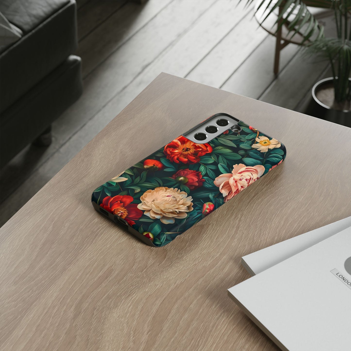 Floral Phone Case - Tough Cases, Vibrant Protection, Gift for Her, Cute Floral Design, Trendy Accessory, Perfect for Spring