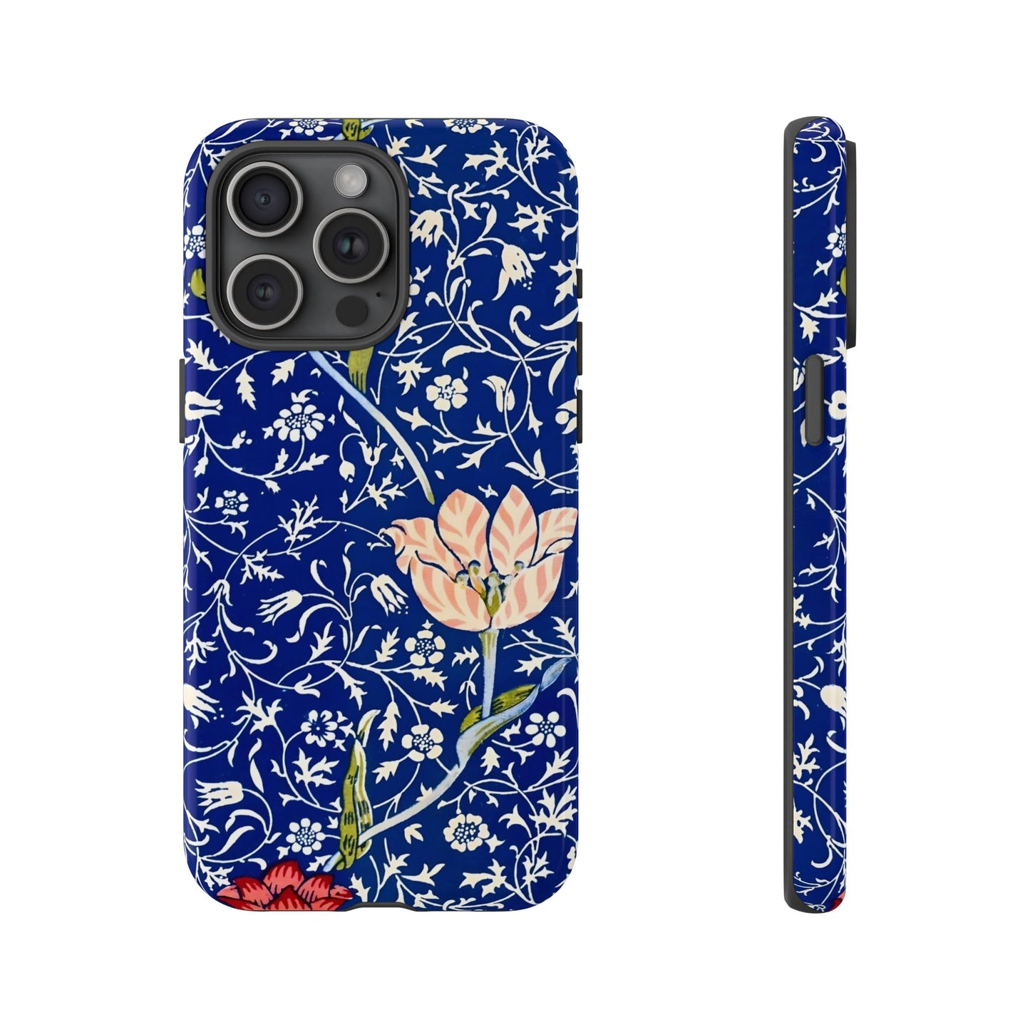 Floral Phone Case, Unique Tough Phone Cover, Gift for Her, Spring Decor, Durable Protective Case, Elegant Floral Design