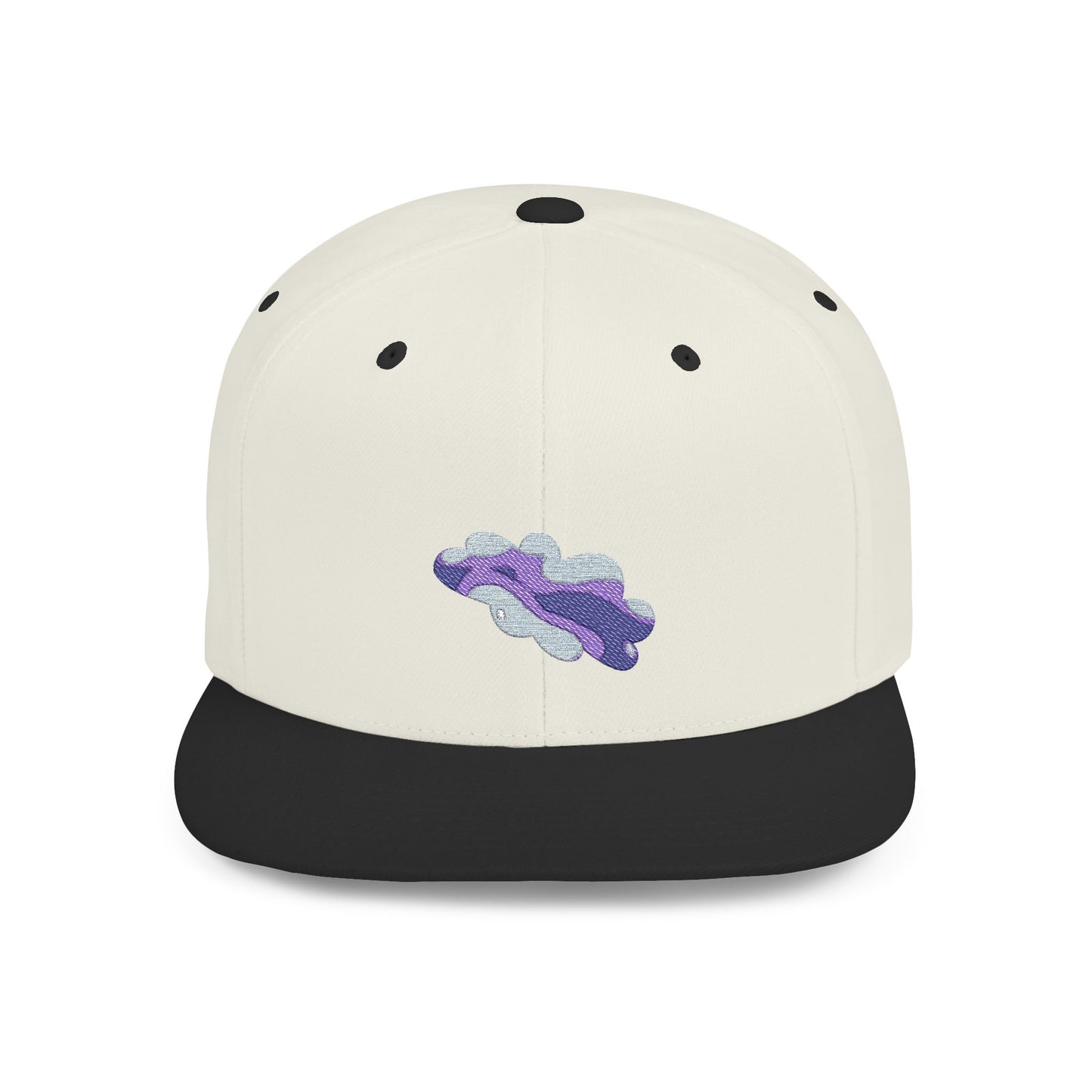 Sparkling Purple Flat Bill Snapback Hat, Trendy Streetwear Cap, Gift for Fashion Lovers, Festival Hat, Summer Accessory, Unisex Style