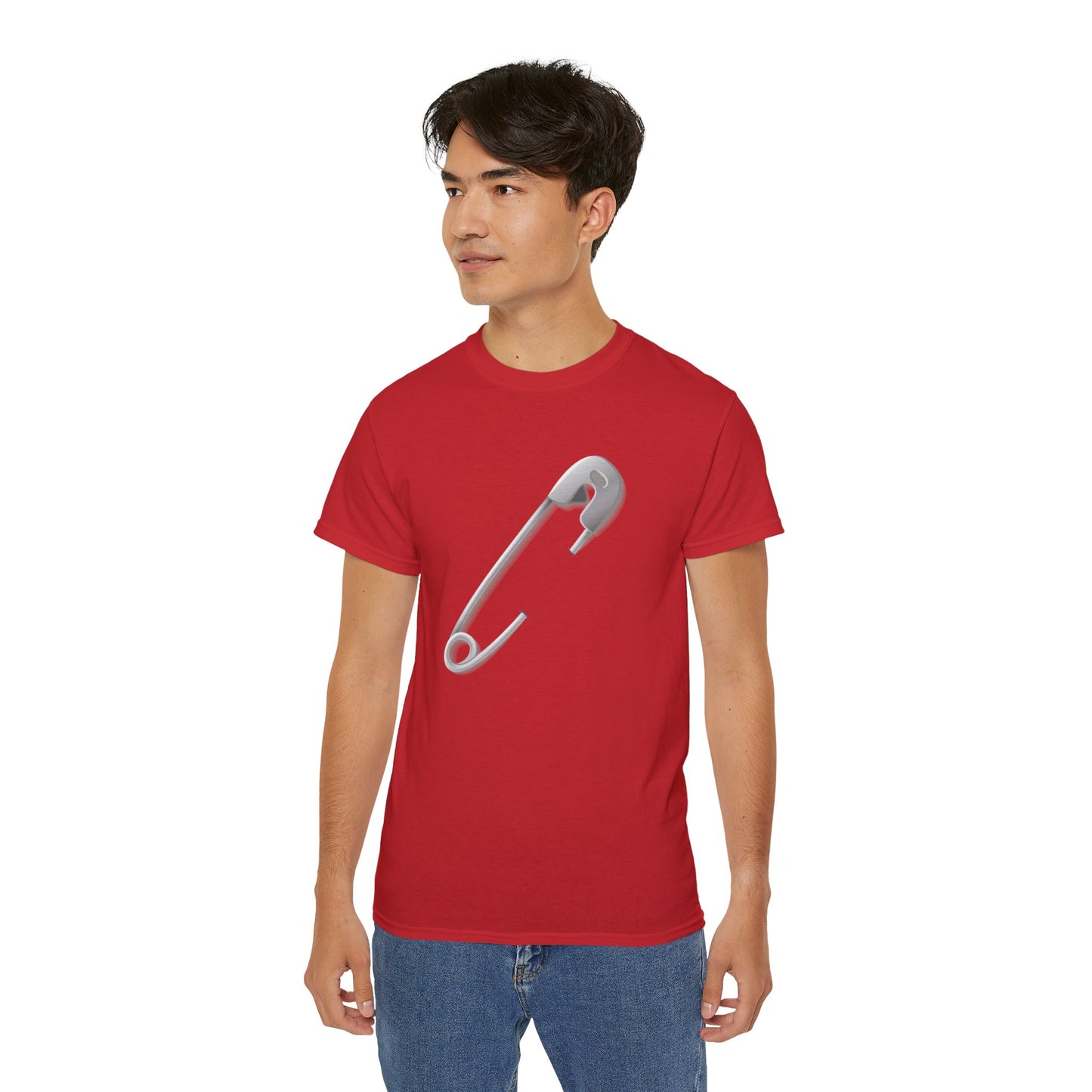 Unisex Ultra Cotton Tee - Minimalist Safety Pin Trendy