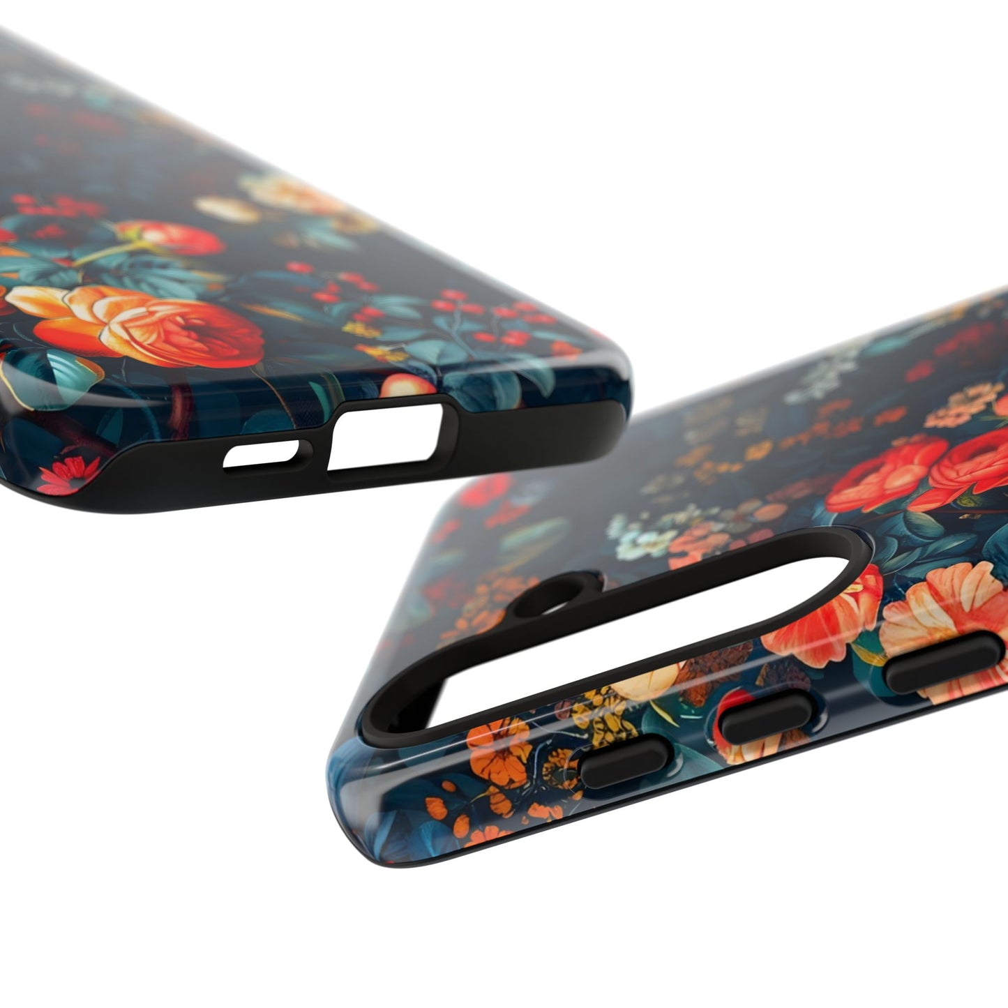 Floral Phone Case - Tough Cases, iPhone Protection, Elegant Floral Design, Gift for Her, Stylish Tech Accessory