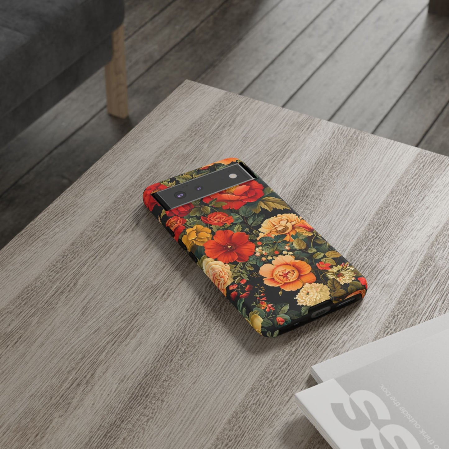 Floral Phone Case, Tough Cases, Decorative Tech Accessories, Gift for Her, Nature Lover Gift, Boho Style Case, Spring Floral Cover