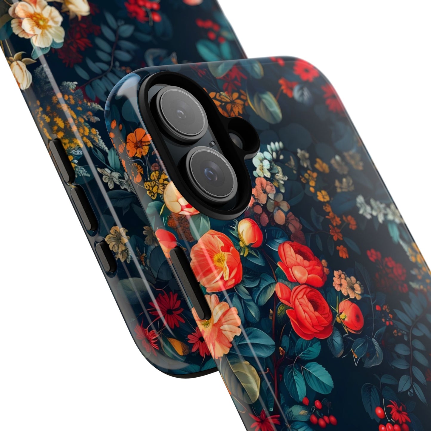 Floral Phone Case - Tough Cases, iPhone Protection, Elegant Floral Design, Gift for Her, Stylish Tech Accessory