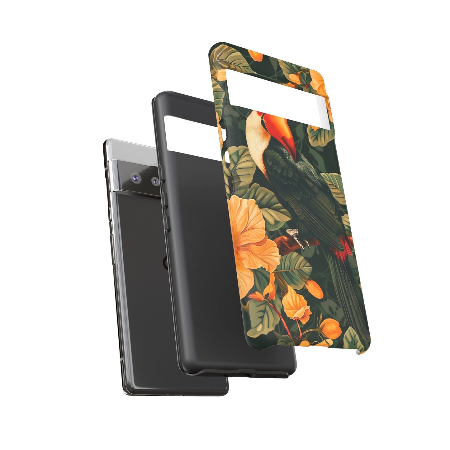 Tropical Toucan Phone Case, Exotic Bird Cover, Nature Lover Gift, Eco-Friendly Design, Customizable Tech Accessory