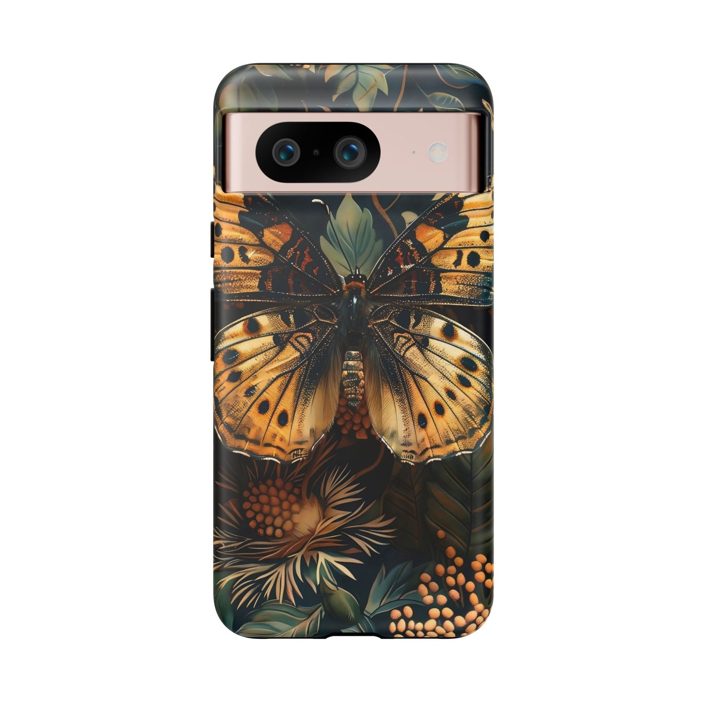 Butterfly Floral Phone Case, Tough Cases, Protective Cover, Unique Gift, Nature Lover, Art Print, Spring Decor