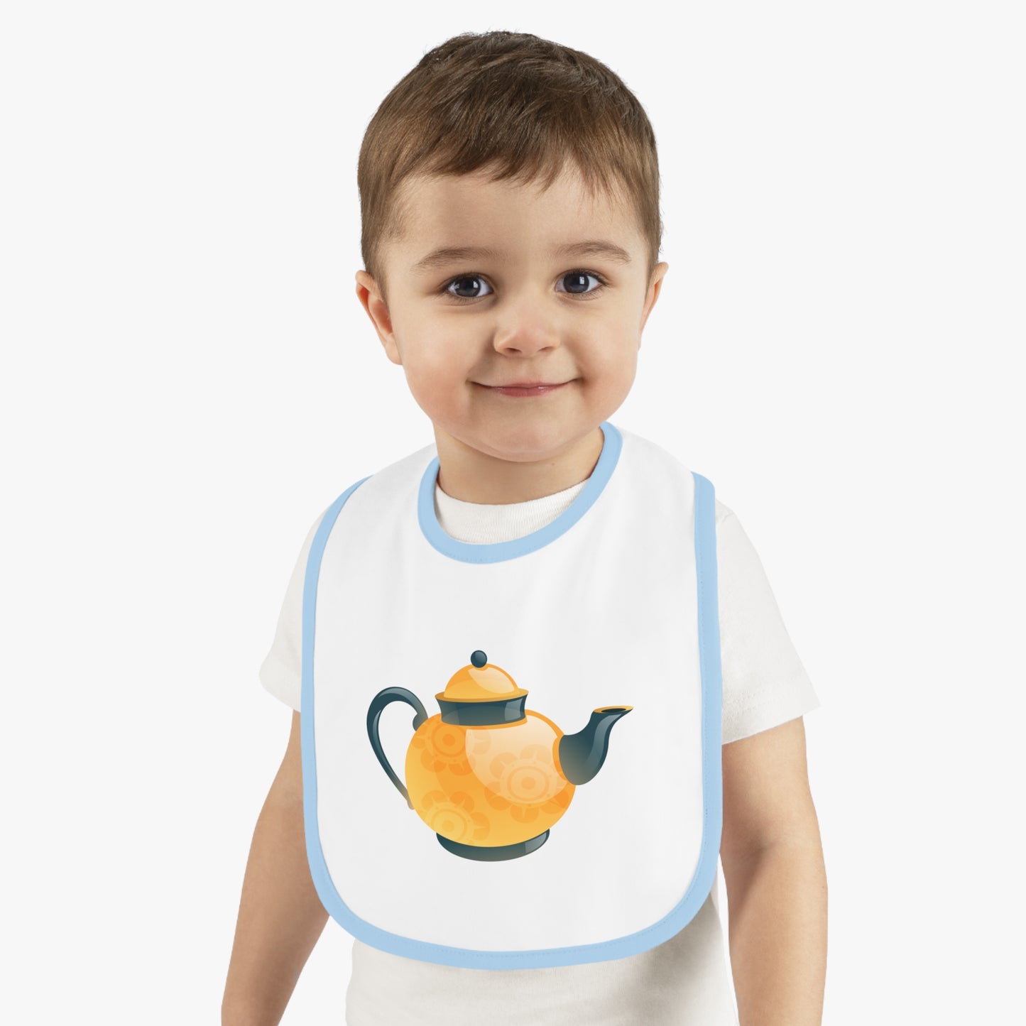 Adorable Baby Bib with Teapot Design, Cute Feeding Accessories, Baby Shower Gift, Toddler Bib, Newborn Essentials
