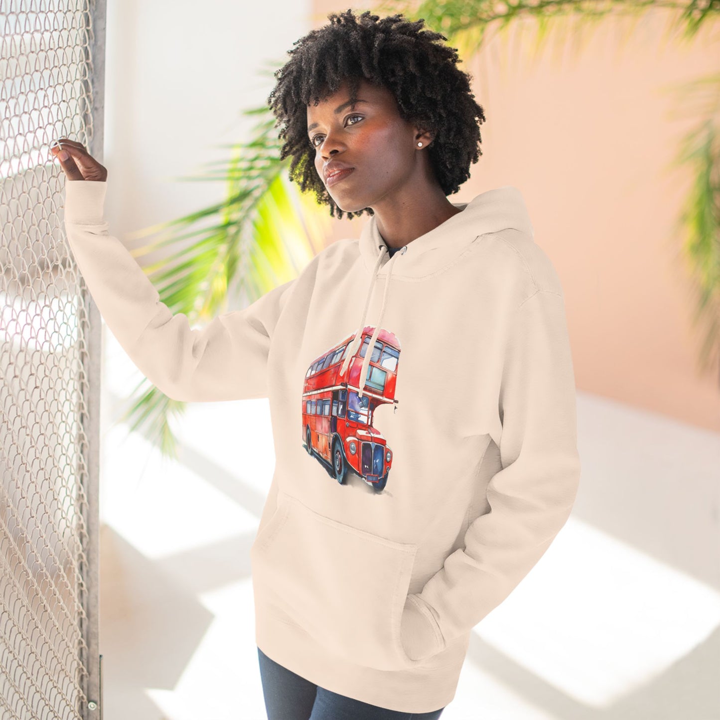 Vintage Car Trendy Three-Panel Fleece Hoodie