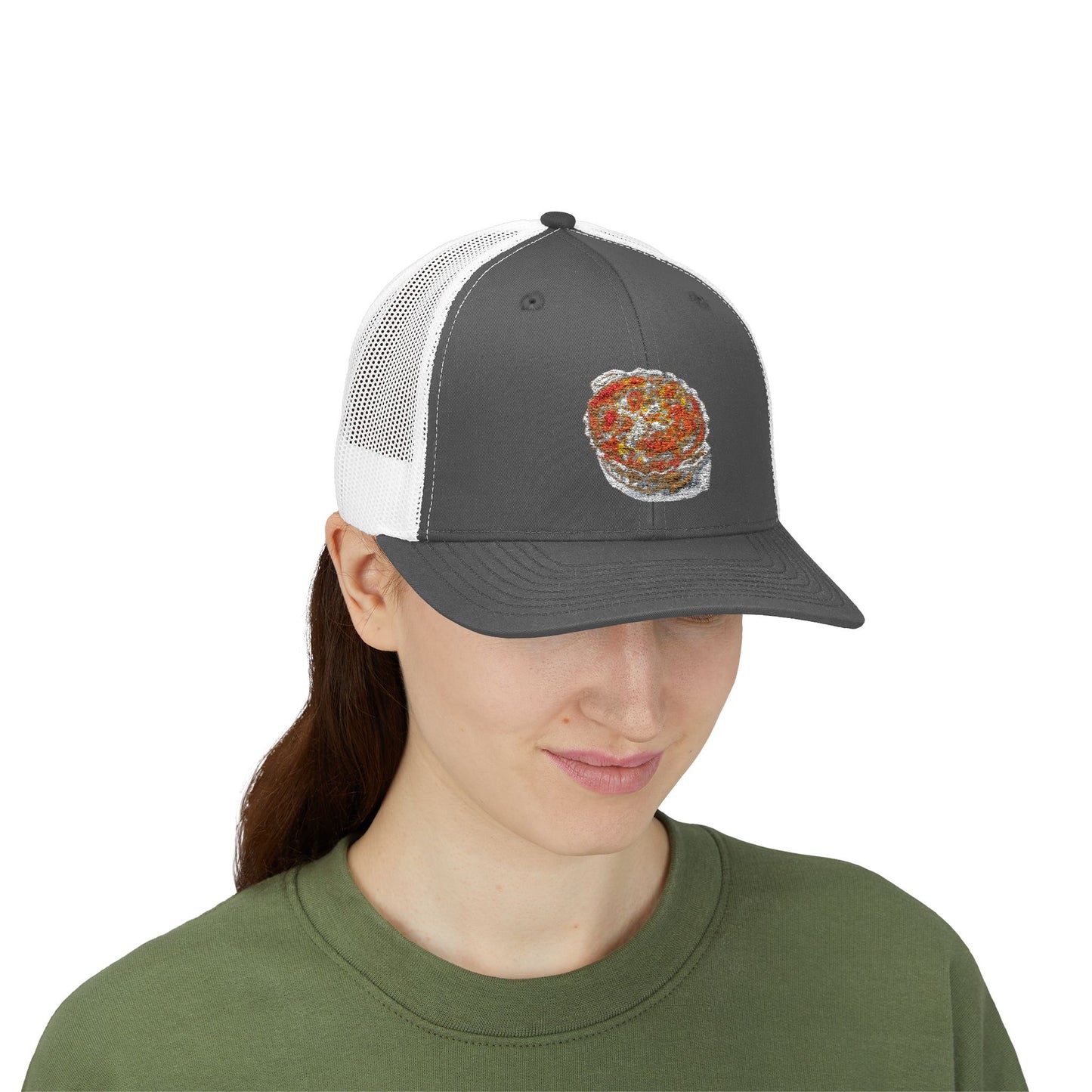 Colorful Pizza Snapback Trucker Cap | Fun Casual Hat for Food Lovers | Summer Outings, Festivals, Gifts, Outdoor Events