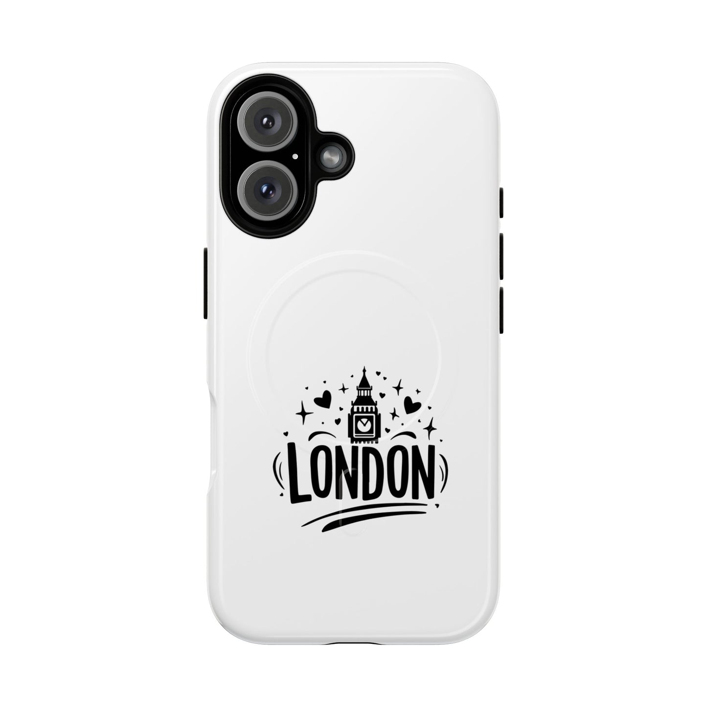 Stylish London-themed Magnetic Phone Case - Durable Protection, Perfect Gift, Unique Design, Travel Accessory, Personalized Cell Cover