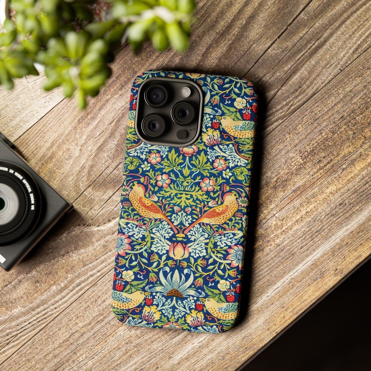 Floral Phone Case | Tough Cases, Stylish Protection, Unique Gift, Eco-Friendly, Floral Pattern, Bird Design