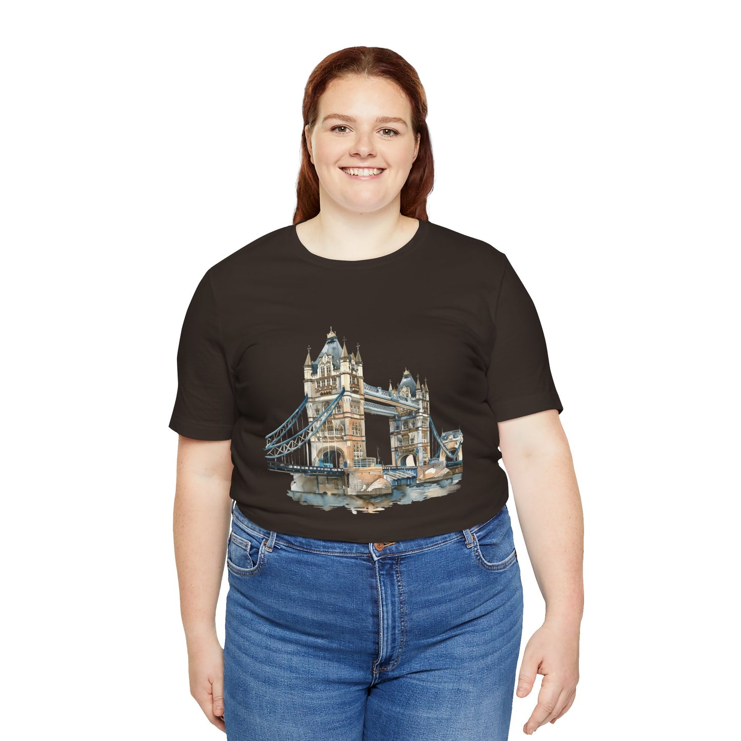 Unisex Jersey Short Sleeve Tee - London Bridge - Iconic Landmark and Historical Beauty