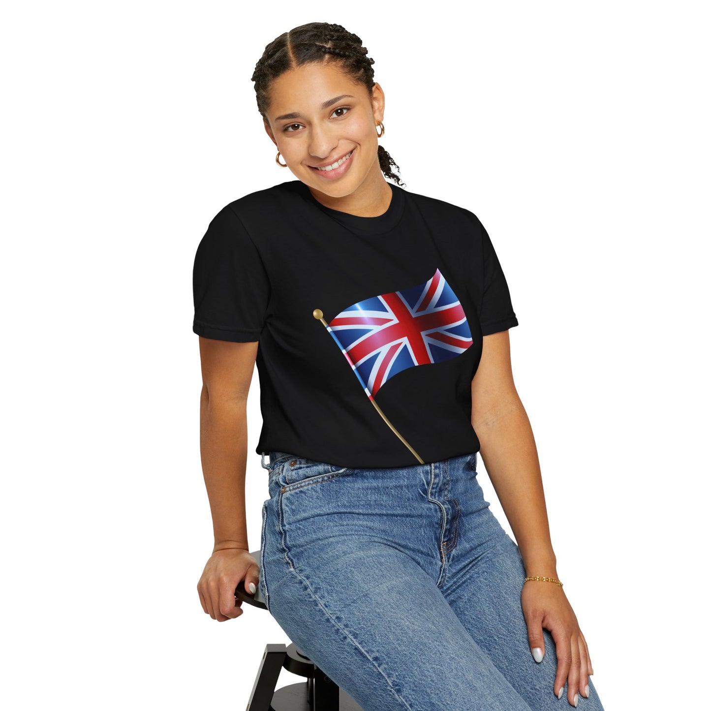 Unisex Garment-Dyed T-shirt - Emblem of Unity - The British Flag