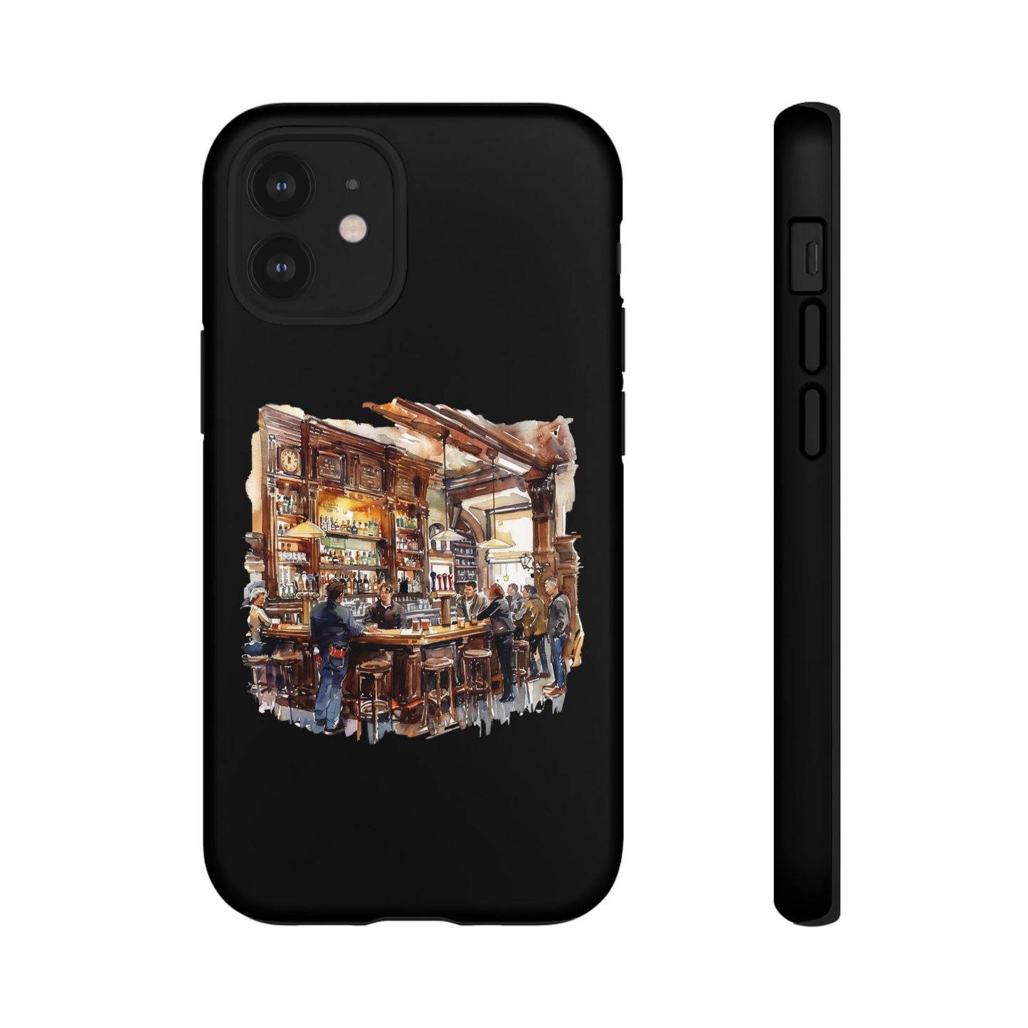Artistic Phone Case - Cozy Pub Vibe, Trendy Smartphone Accessory, Gift for Friends, Modern Design, Durable Protection
