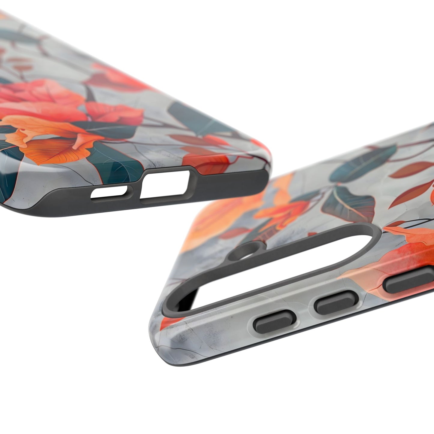 Floral Phone Case, Tough Cases, Flower Power, Gift for Her, Decorative Phone Cover, Trendy Accessories, Everyday Style