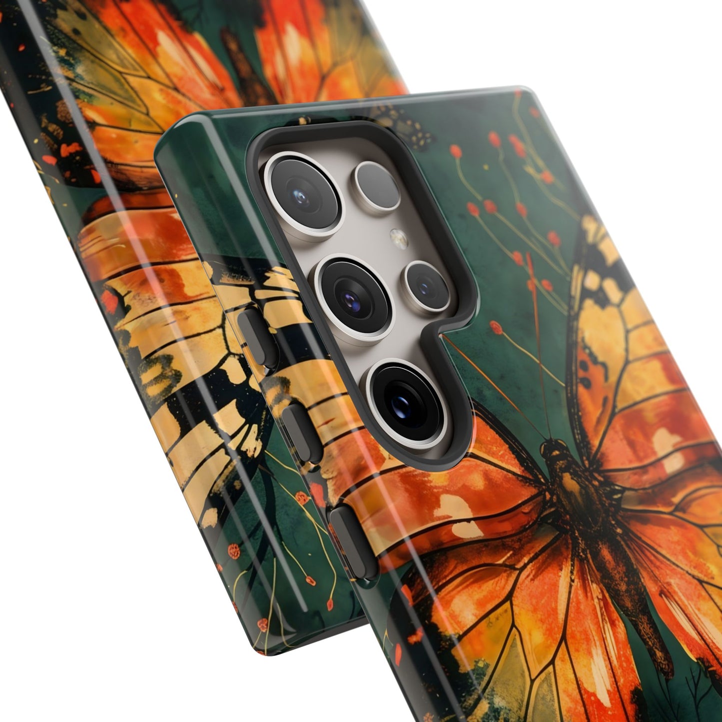 Butterfly Phone Case – Tough Cases for Nature Lovers, Floral Design, Butterfly Art, Unique Gift, Eco-Friendly Protection