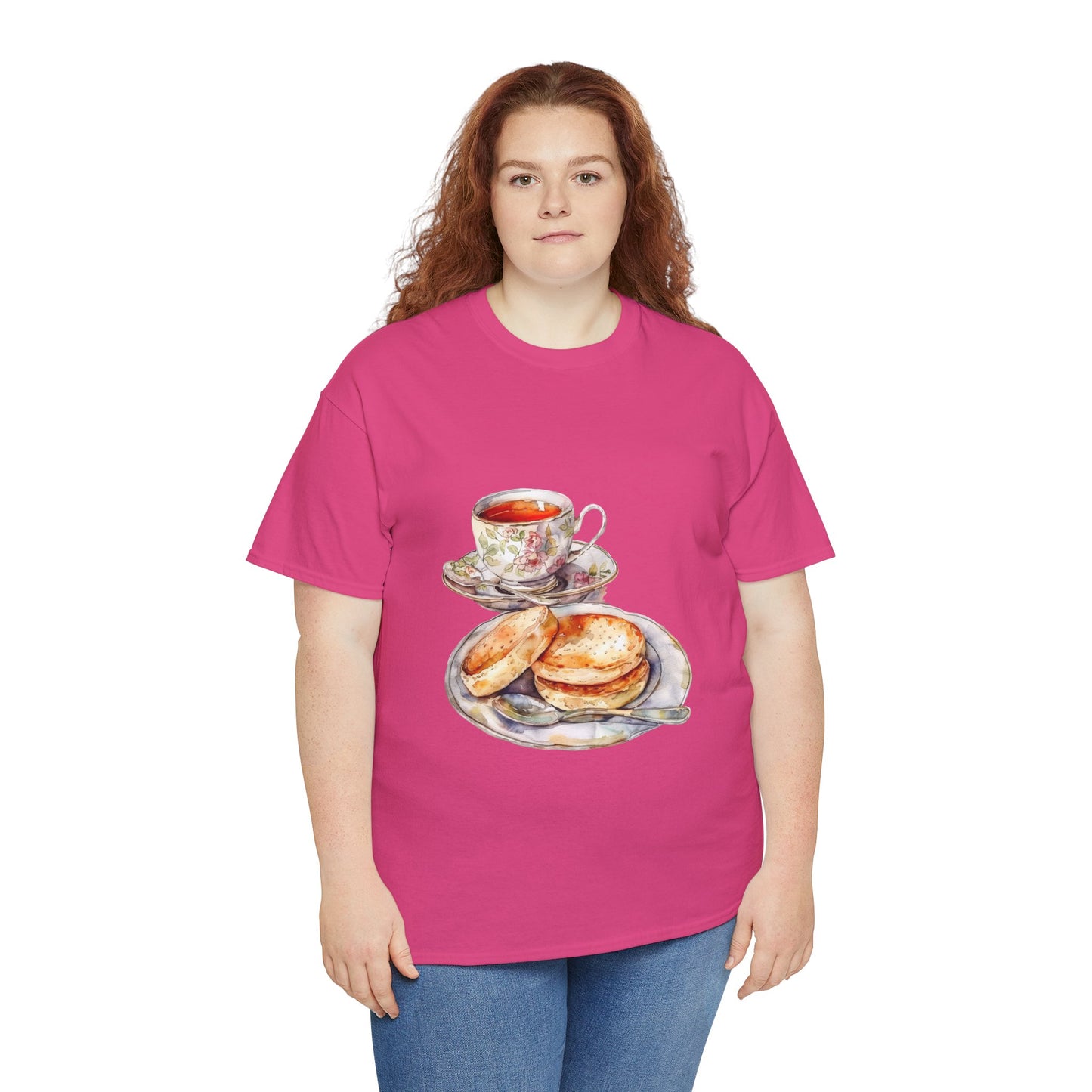 Unisex Heavy Cotton Tee - Heritage on a Plate - Exploring British Cuisine
