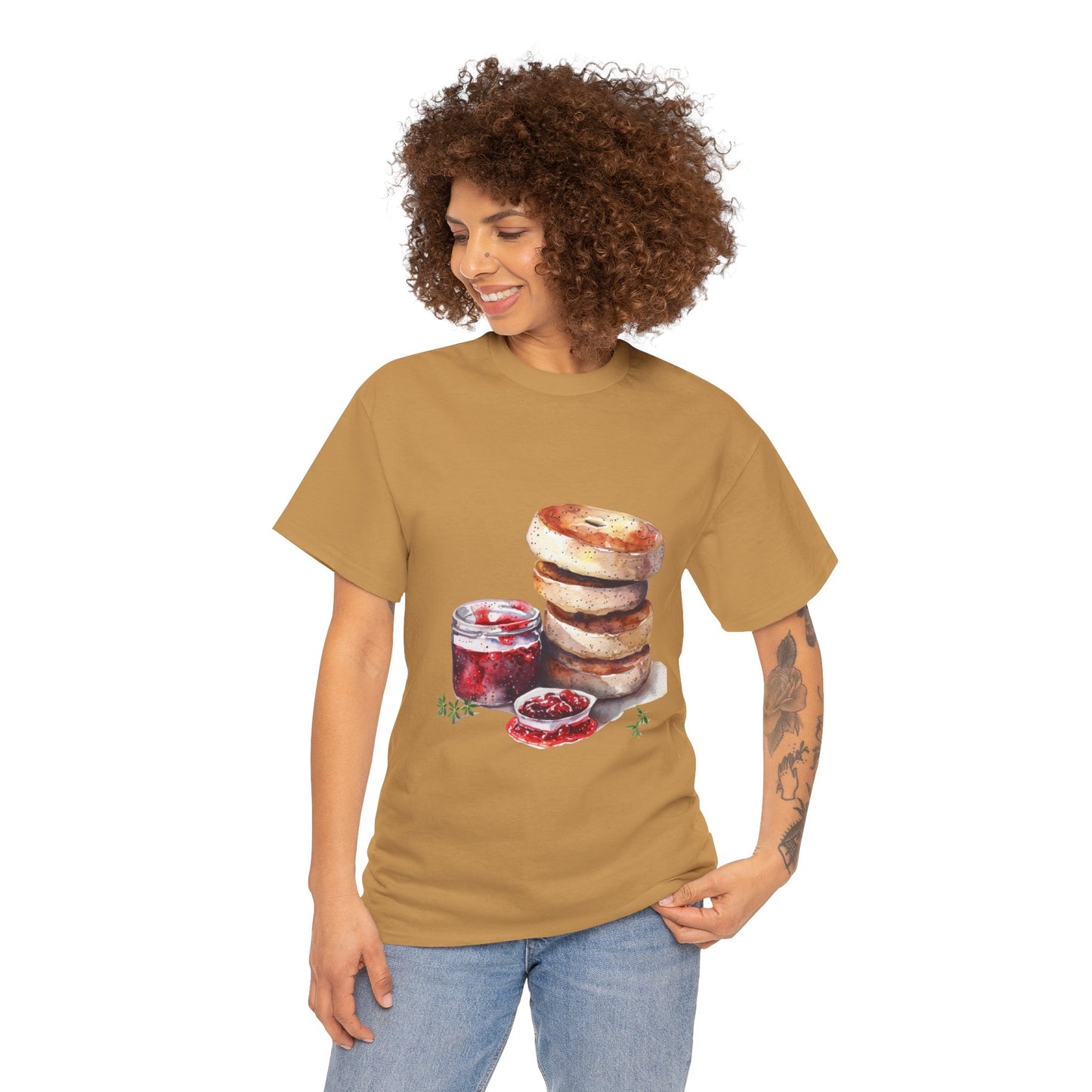 Unisex Heavy Cotton Tee - A Taste of Tradition - Iconic British Cuisine