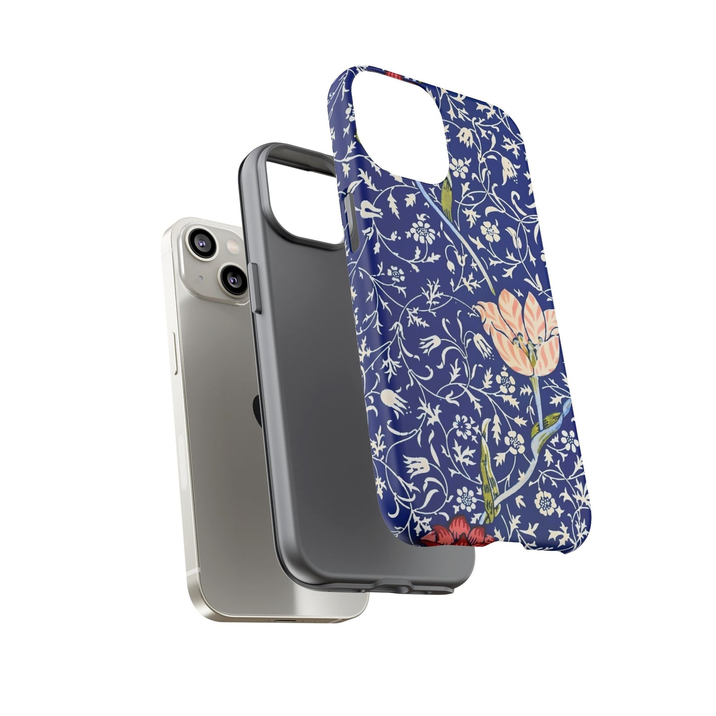 Floral Phone Case, Unique Tough Phone Cover, Gift for Her, Spring Decor, Durable Protective Case, Elegant Floral Design