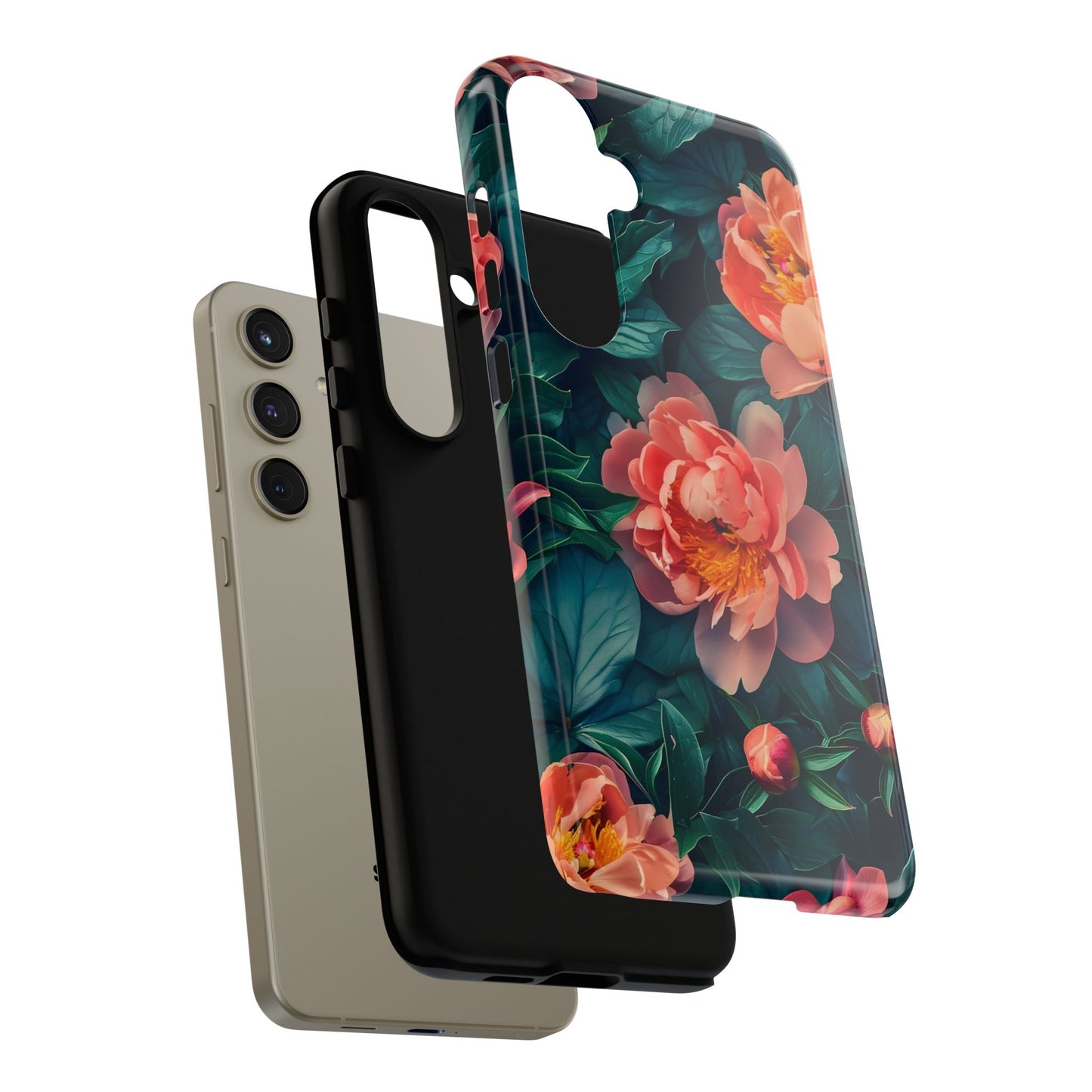 Floral Phone Case - Tough Cases, Flower Design, Botanical Art, Phone Accessory, Gift for Her, Nature Lovers