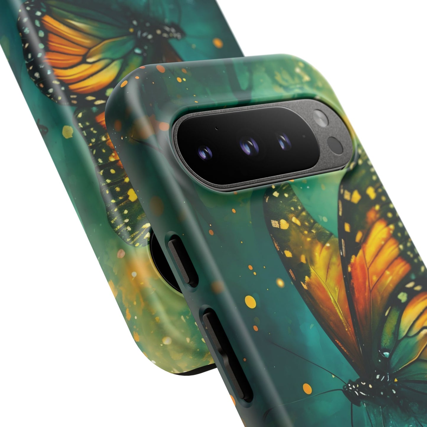 Colorful Butterfly Phone Case, Tough Cases for iPhone and Samsung, Cute Tech Accessories, Nature Lovers Gift, Vibrant Floral Design