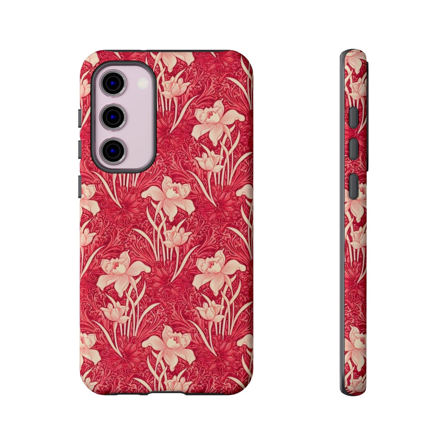 Floral Tough Phone Case - Durable, Stylish Accessory, Perfect Gift for Her, Floral Pattern, Customizable, Ideal for Daily Use