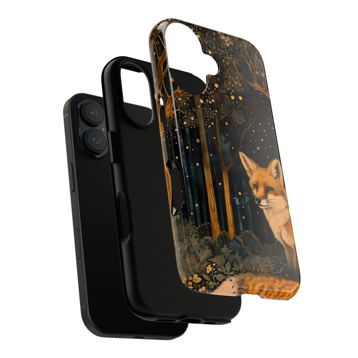 Fox Forest Phone Case, Cool Tough Case for Animal Lovers, Nature Themed Accessory, Unique Gifts for Her, Wildlife Protection