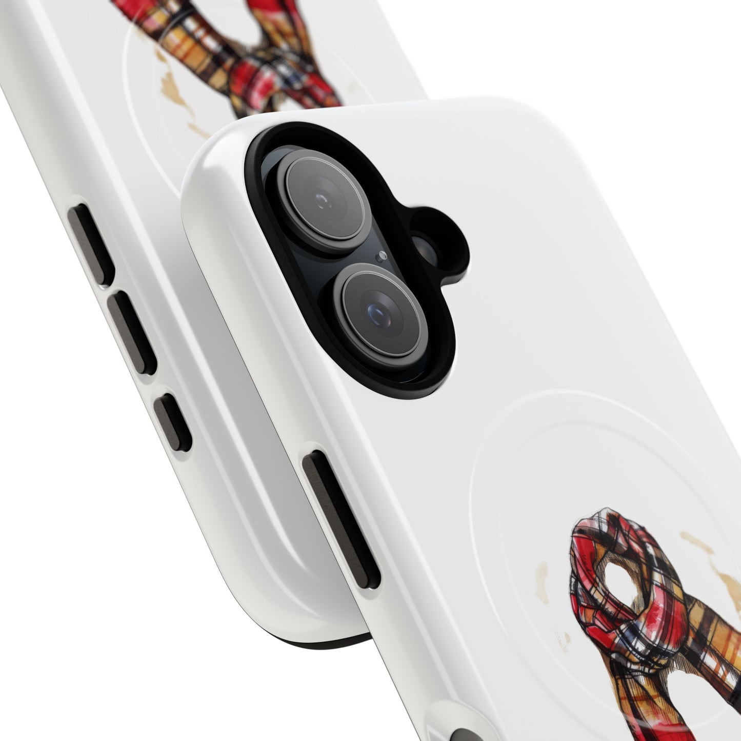 Stylish Tough Magnetic Phone Case - Fall Plaid Scarf Design, iPhone Accessories, Gift for Her, Cozy Autumn Decor, Seasonal Fashion