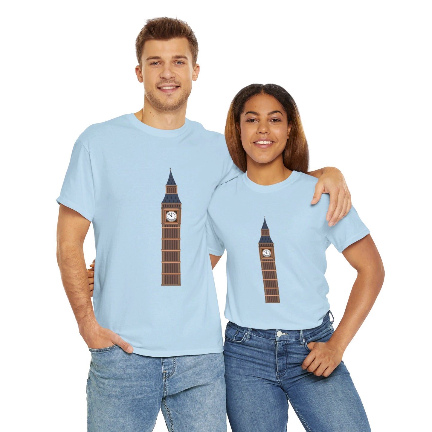 Big Ben - Iconic British Tower and Landmark Classic Unisex Heavy Cotton T-shirt