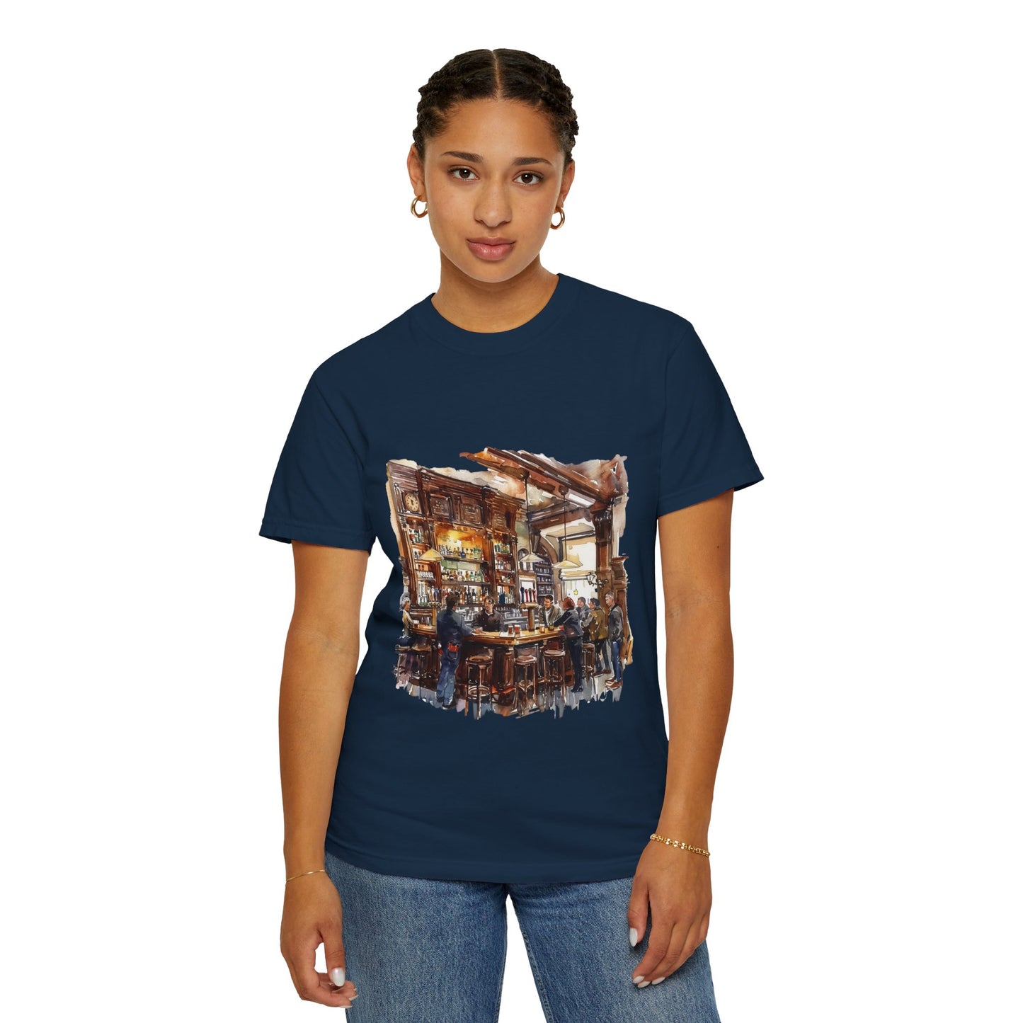 Unisex Garment-Dyed T-shirt - The Classic British Pub