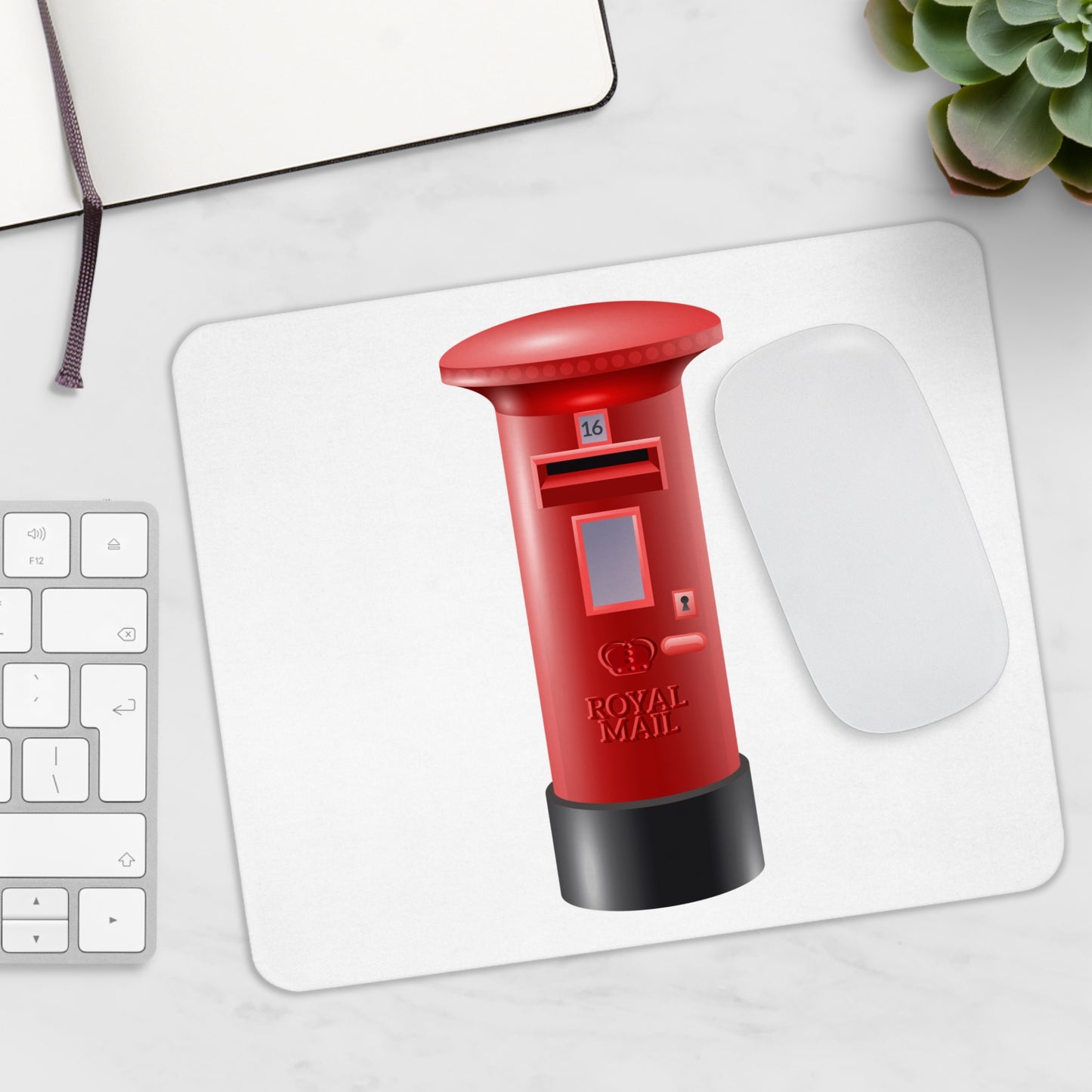 Royal Mail Postbox Mouse Pad, Fun Desk Accessory, UK Inspired Gift, Office Decor, Unique Home Office Decor