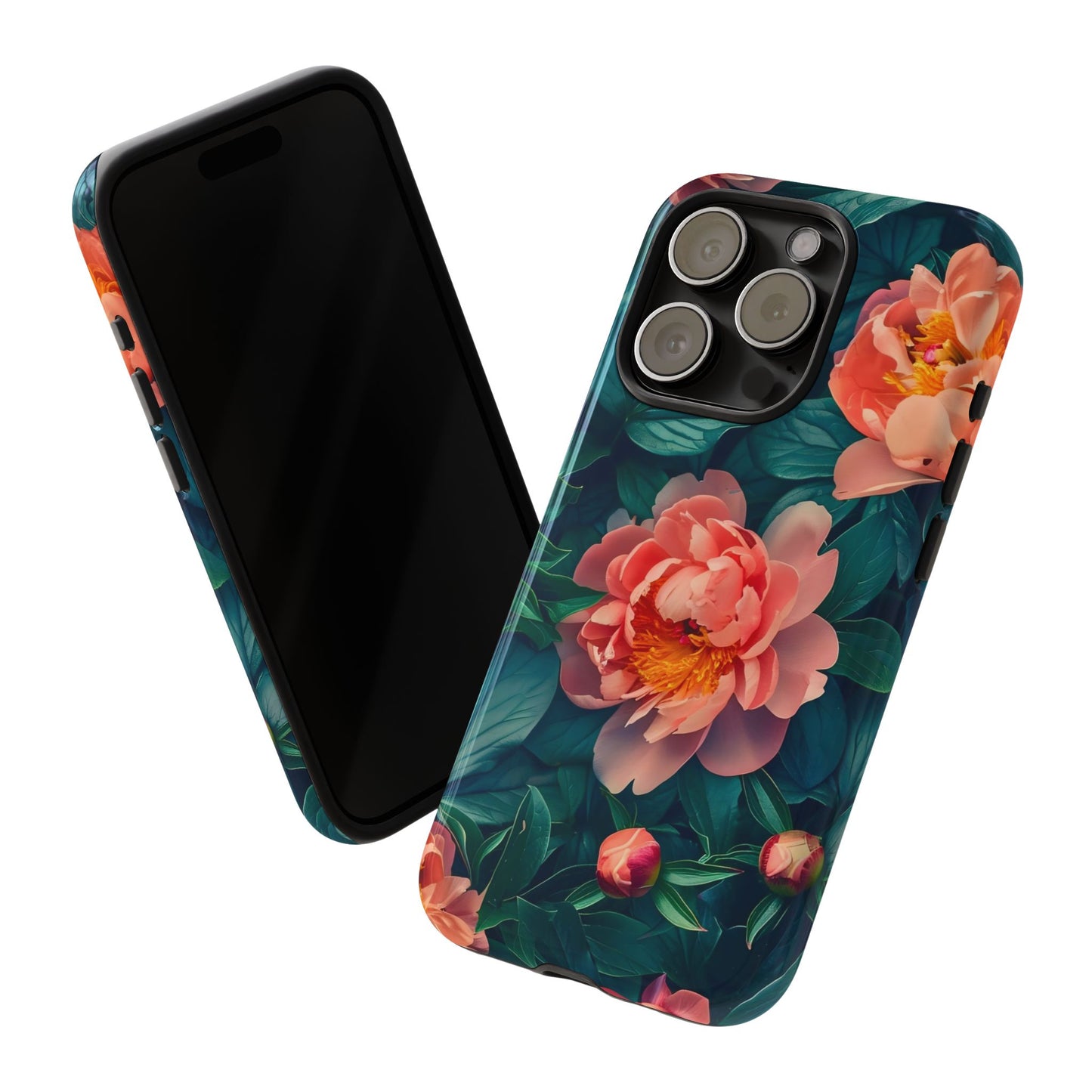 Floral Phone Case - Tough Cases, Flower Design, Botanical Art, Phone Accessory, Gift for Her, Nature Lovers