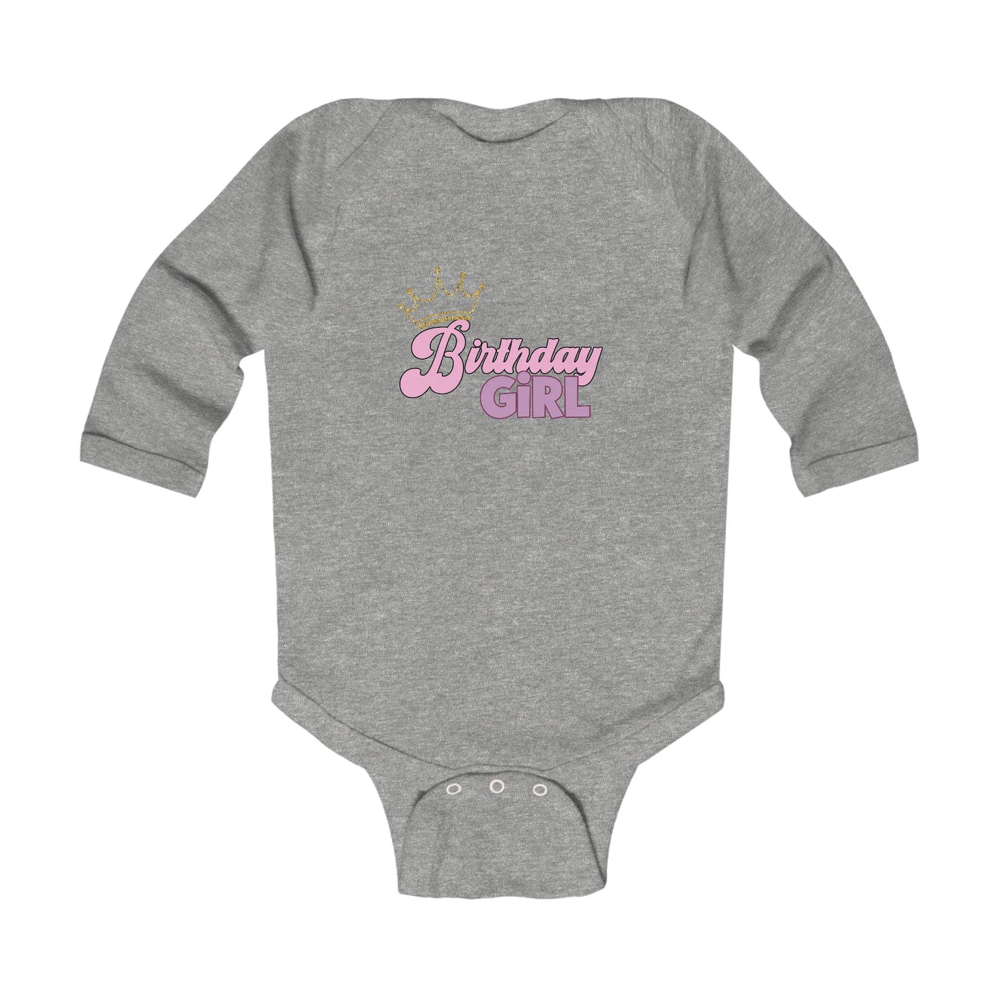 Birthday Girl Infant Long Sleeve Bodysuit - Cute Baby Shower Gift