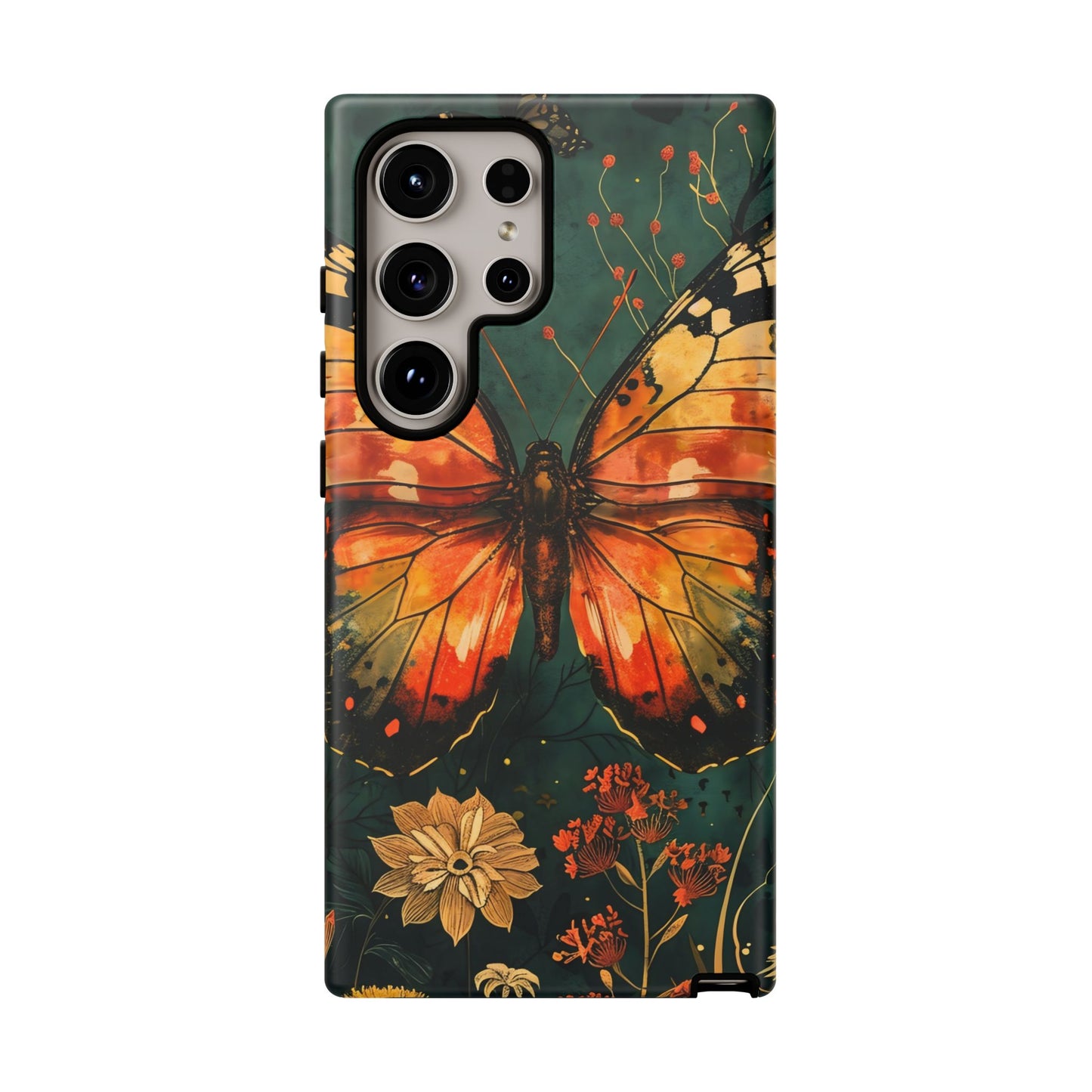 Butterfly Phone Case – Tough Cases for Nature Lovers, Floral Design, Butterfly Art, Unique Gift, Eco-Friendly Protection