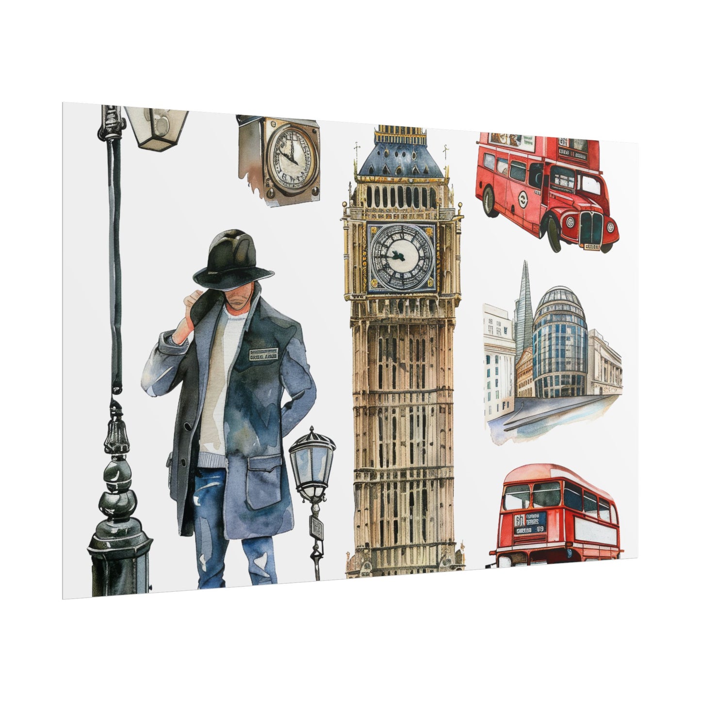 London themed Rolled Posters