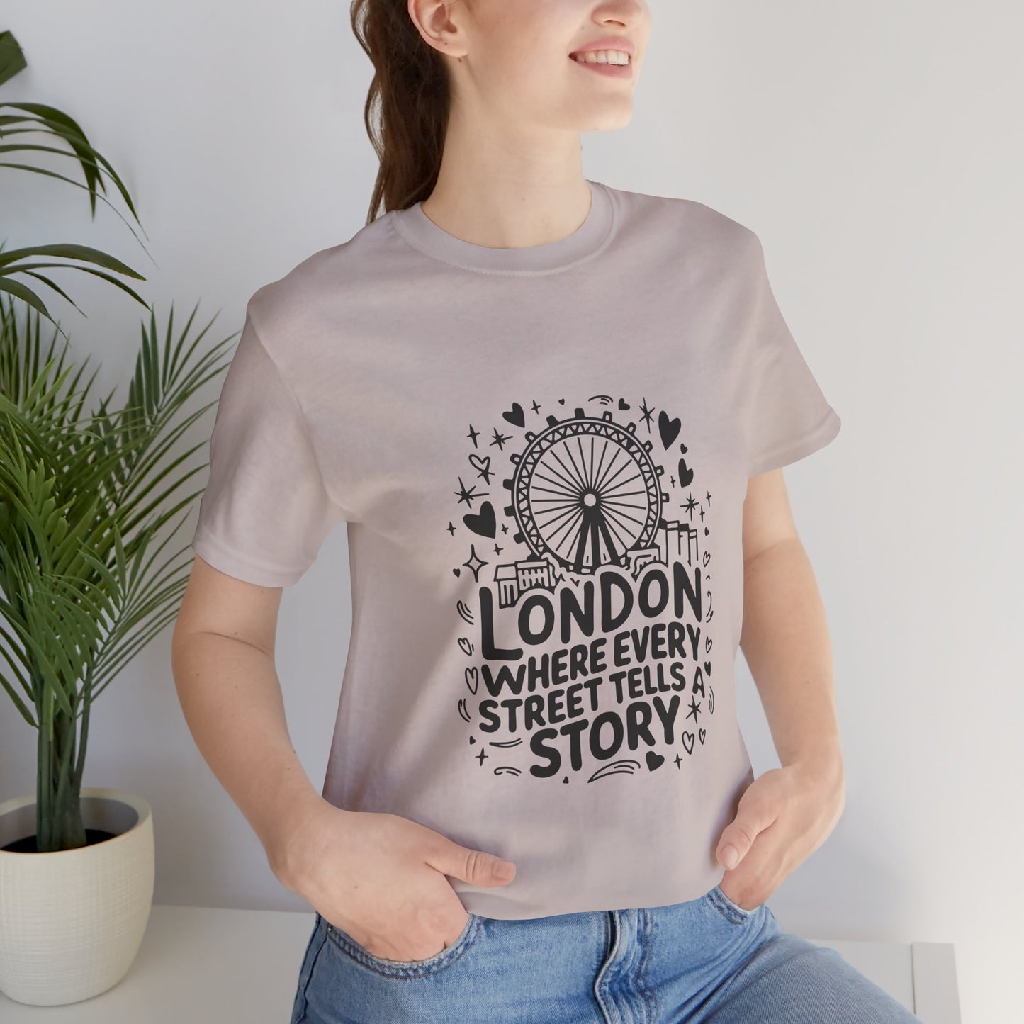 Unisex Jersey Short Sleeve Tee - London's Story Telling Street